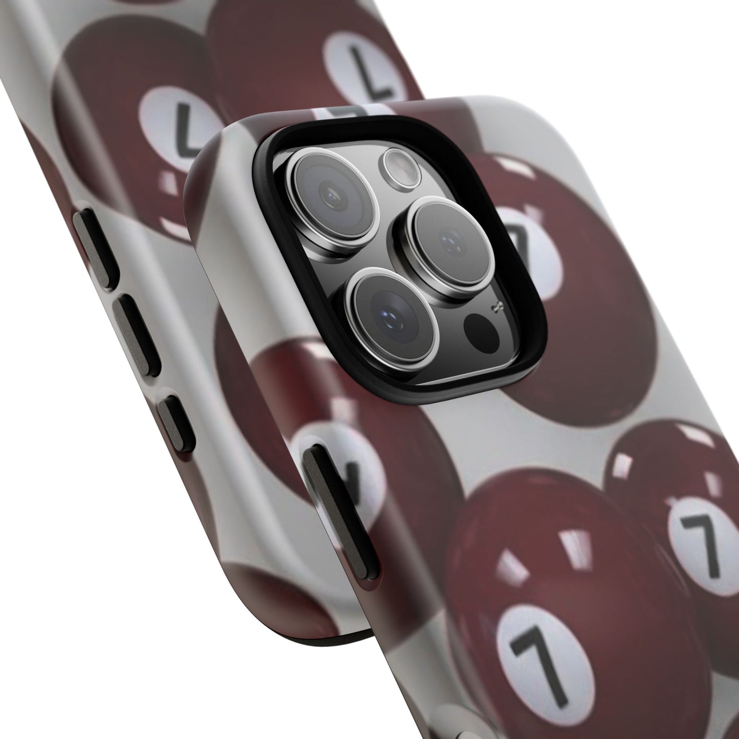 7ball red case Tough Case, scattered 7ball 8ball pool ball case matte or shiny