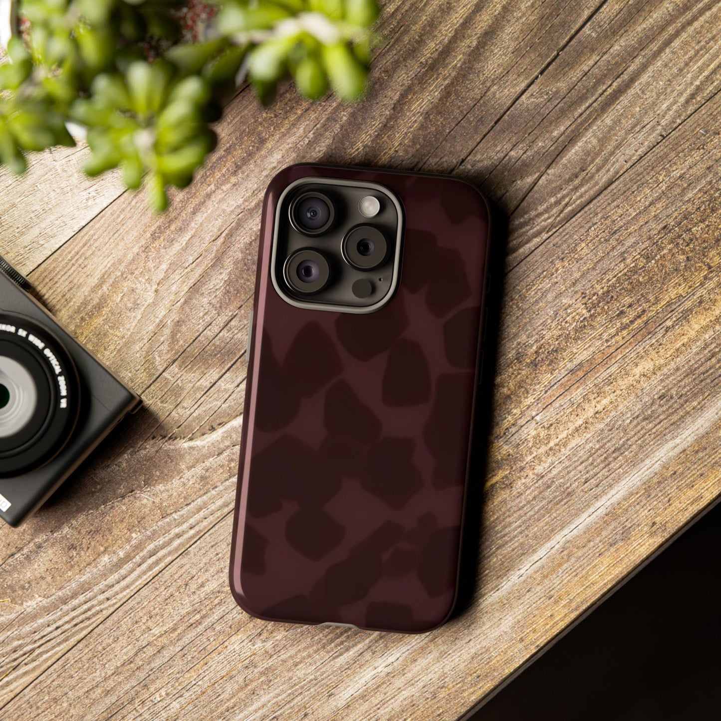 Maroon Jumbo Tortoise shell Stylish Phone Cases, Durable Phone Cover, Cheetah Print Case, Trendy Mobile Accessories, Unique Gift Ideas