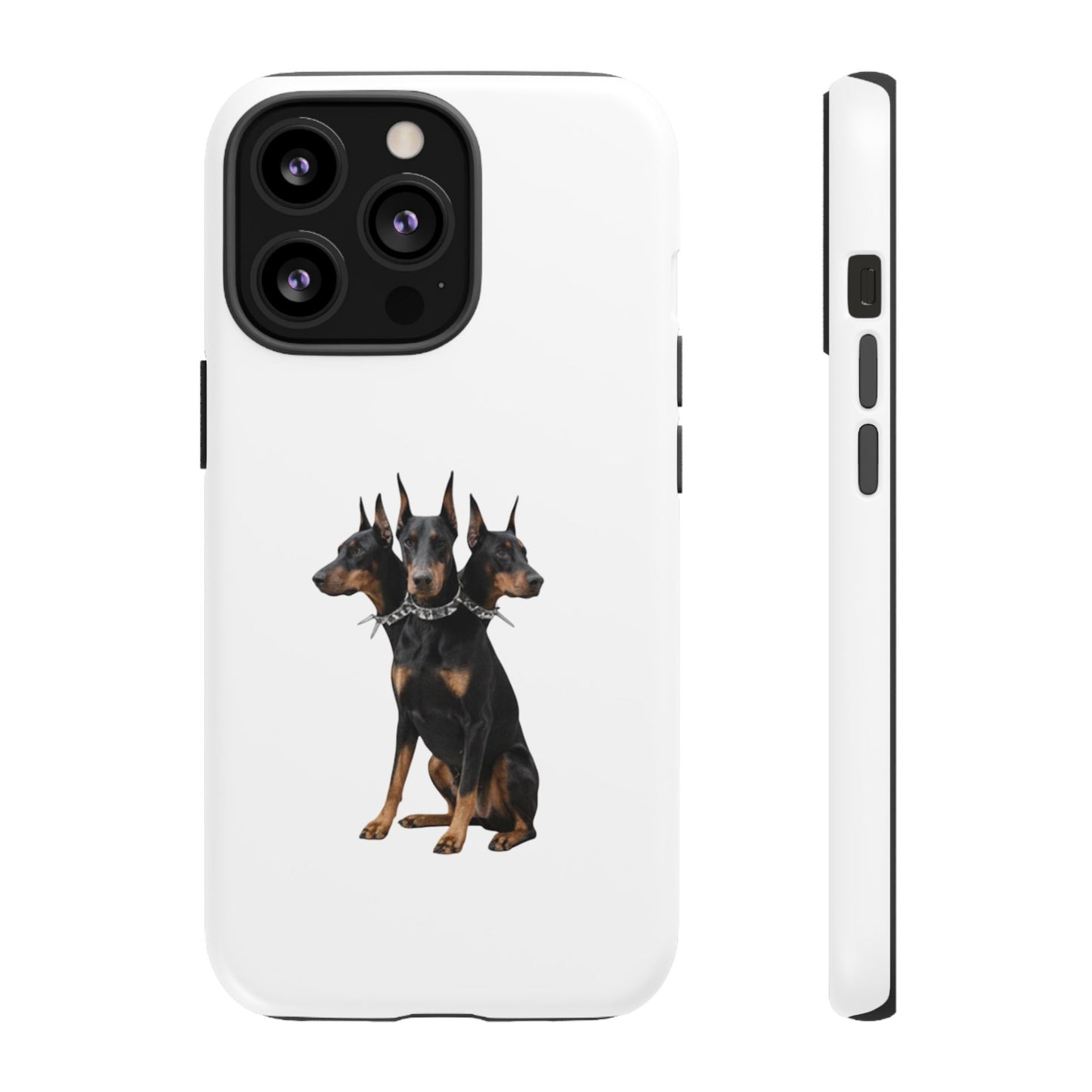 Doberman triple head tough case, Design | Perfect Gift for Dog Lovers, Pet Owners, Animal Enthusiasts, Birthdays, Christmas, Everyday Use