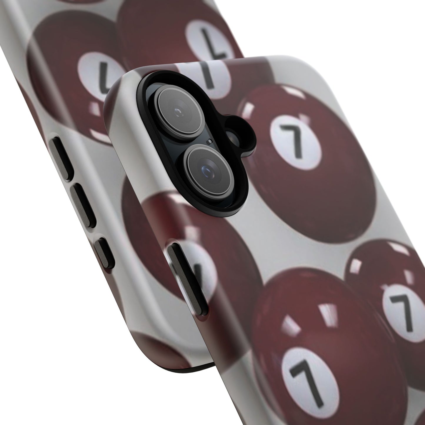 7ball red case Tough Case, scattered 7ball 8ball pool ball case matte or shiny