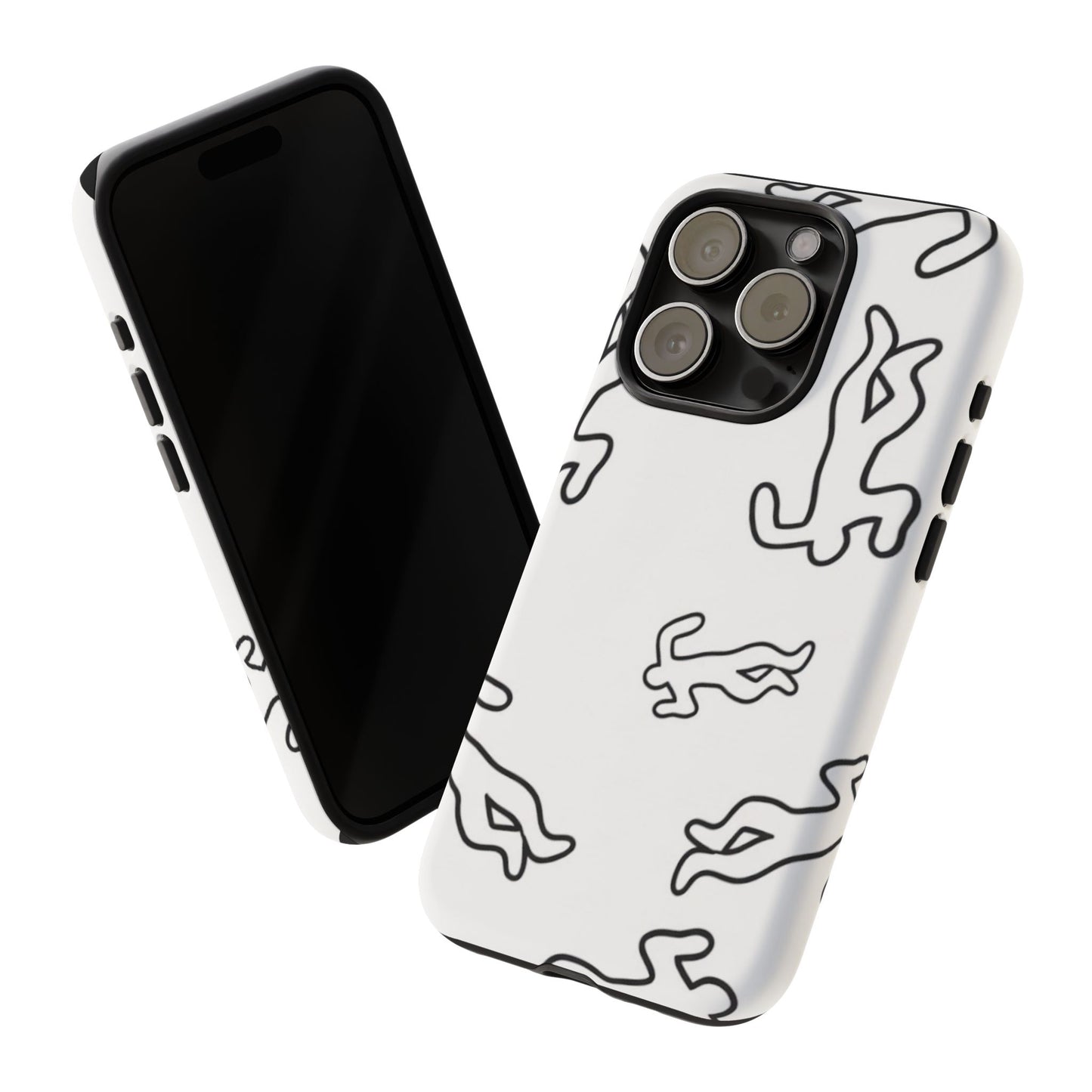 Chalk outline scene  Tough case Protectors, Trendy Cell Phone Cover, Unique Gift for Him or Her, Modern Art Accessory, Fun Design for All [...]