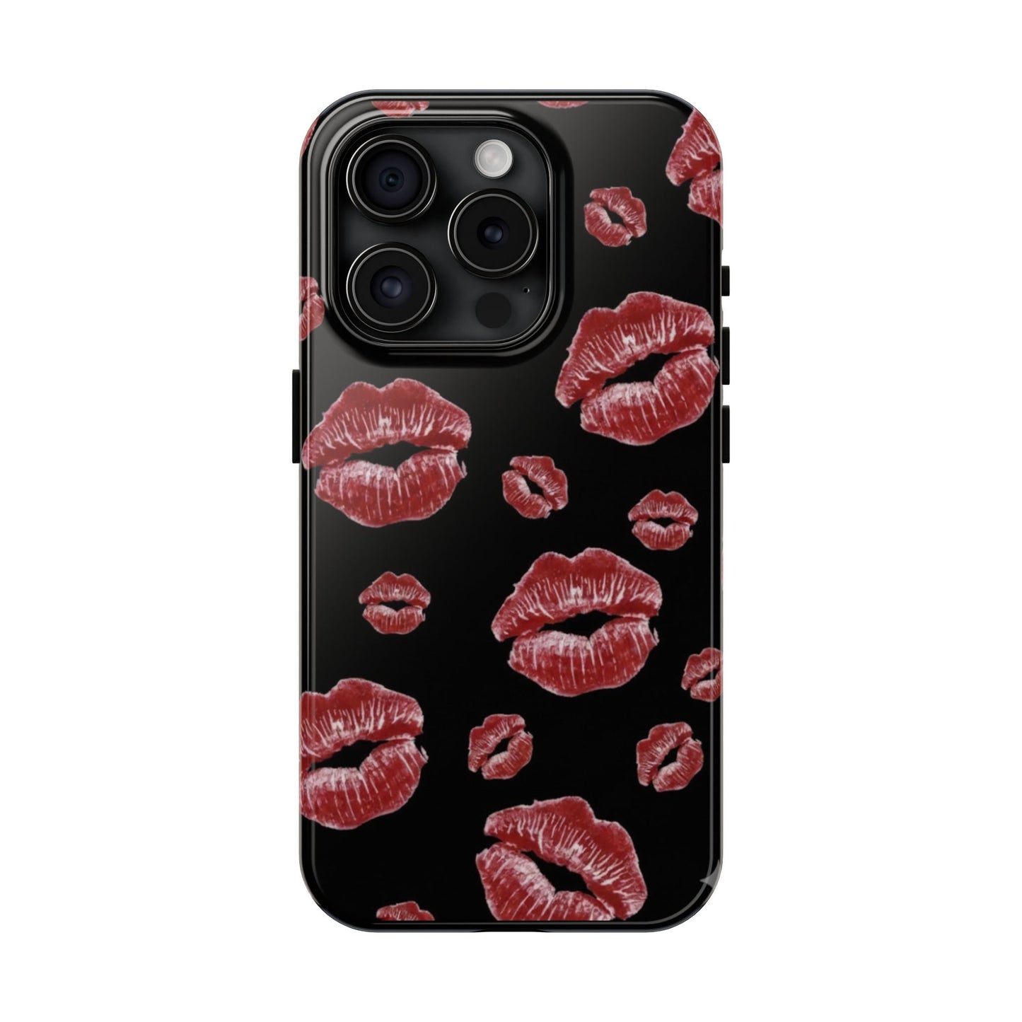 Kiss-Print Tough Phone Cases | Glamorous Protection, Unique Gift, Trendy Accessory, Valentine's Day, Stylish Gift for Her