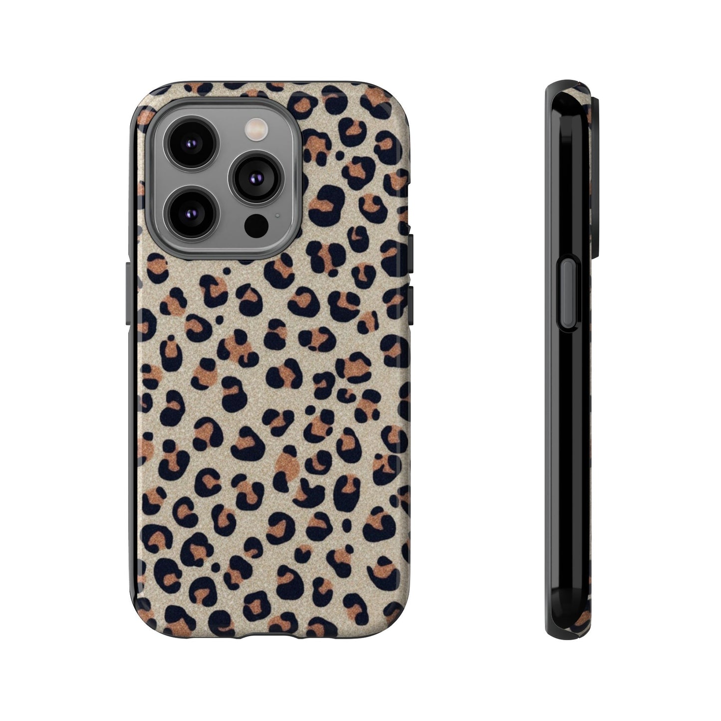 Leopard glitter Stylish Phone Case - Tough Cases with Chic Leopard Print Design, Animal Print Case, Trendy Cell Cover, Gifts for Her, Fashionable Tech [...]