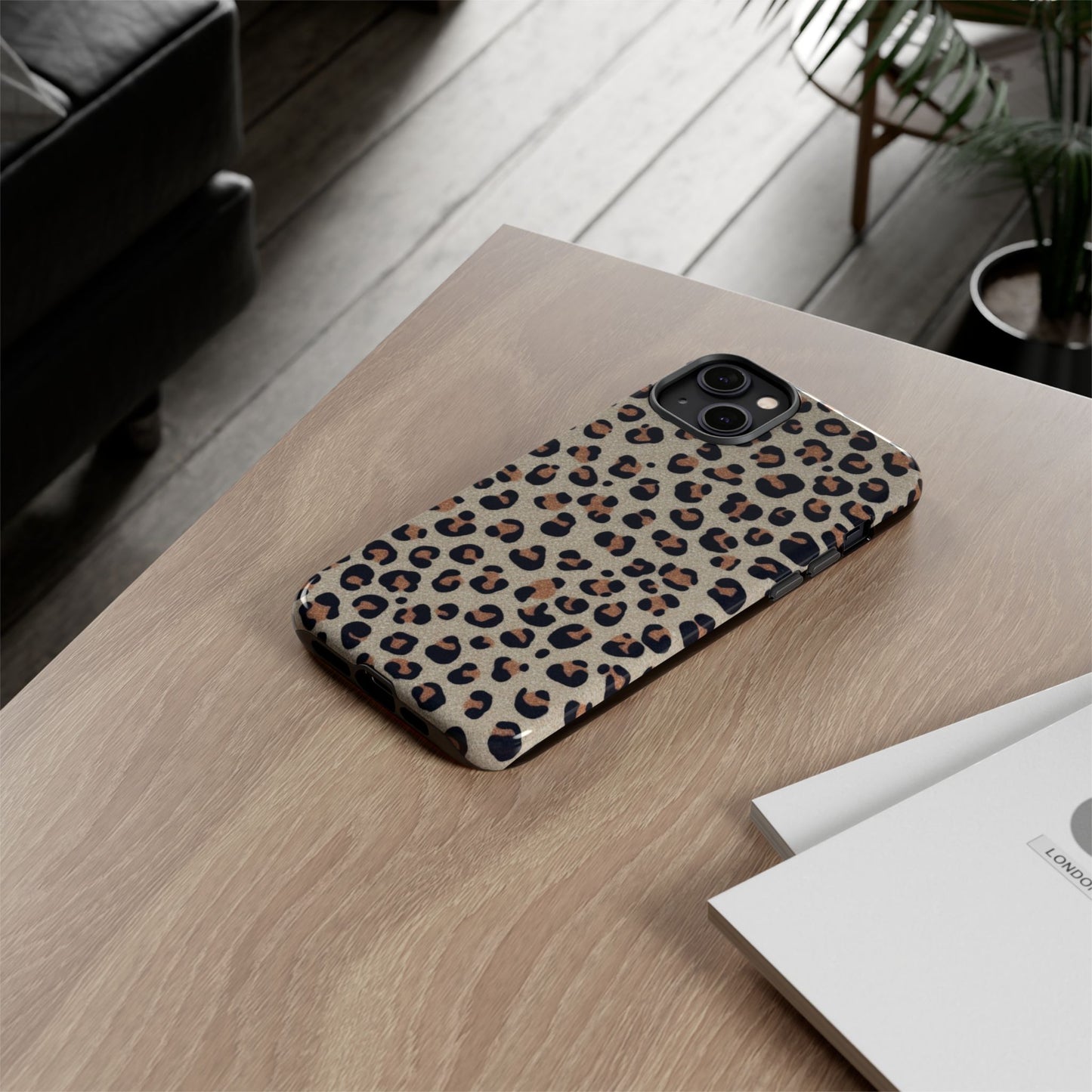 Leopard glitter Stylish Phone Case - Tough Cases with Chic Leopard Print Design, Animal Print Case, Trendy Cell Cover, Gifts for Her, Fashionable Tech [...]