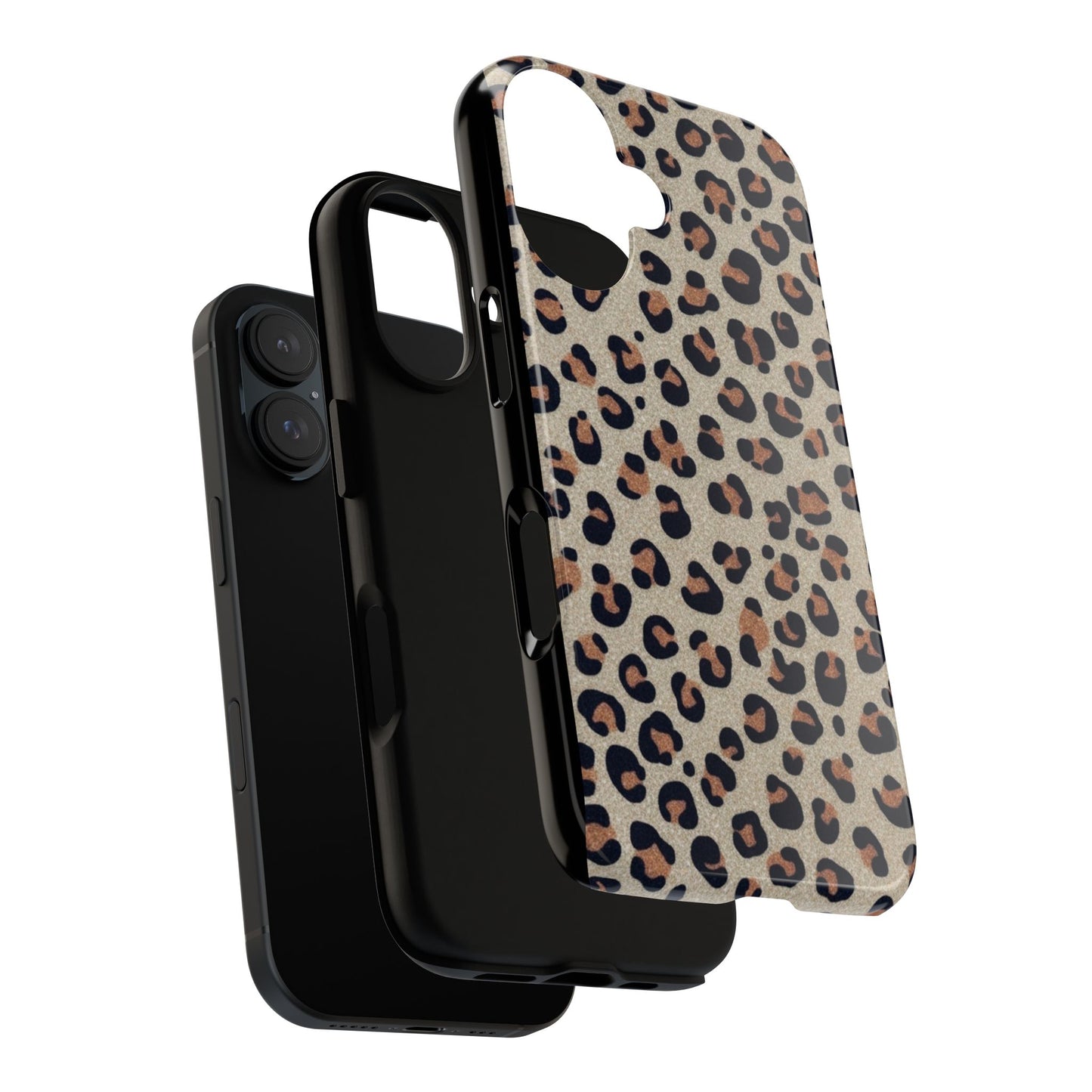 Leopard glitter Stylish Phone Case - Tough Cases with Chic Leopard Print Design, Animal Print Case, Trendy Cell Cover, Gifts for Her, Fashionable Tech [...]