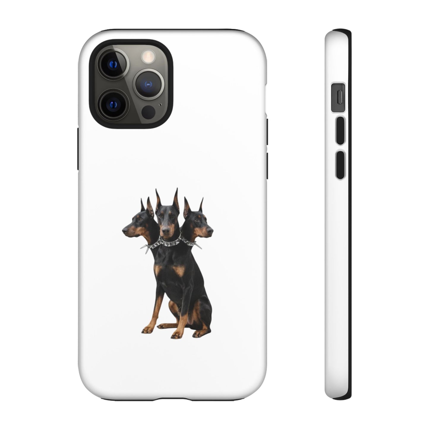 Doberman triple head tough case, Design | Perfect Gift for Dog Lovers, Pet Owners, Animal Enthusiasts, Birthdays, Christmas, Everyday Use