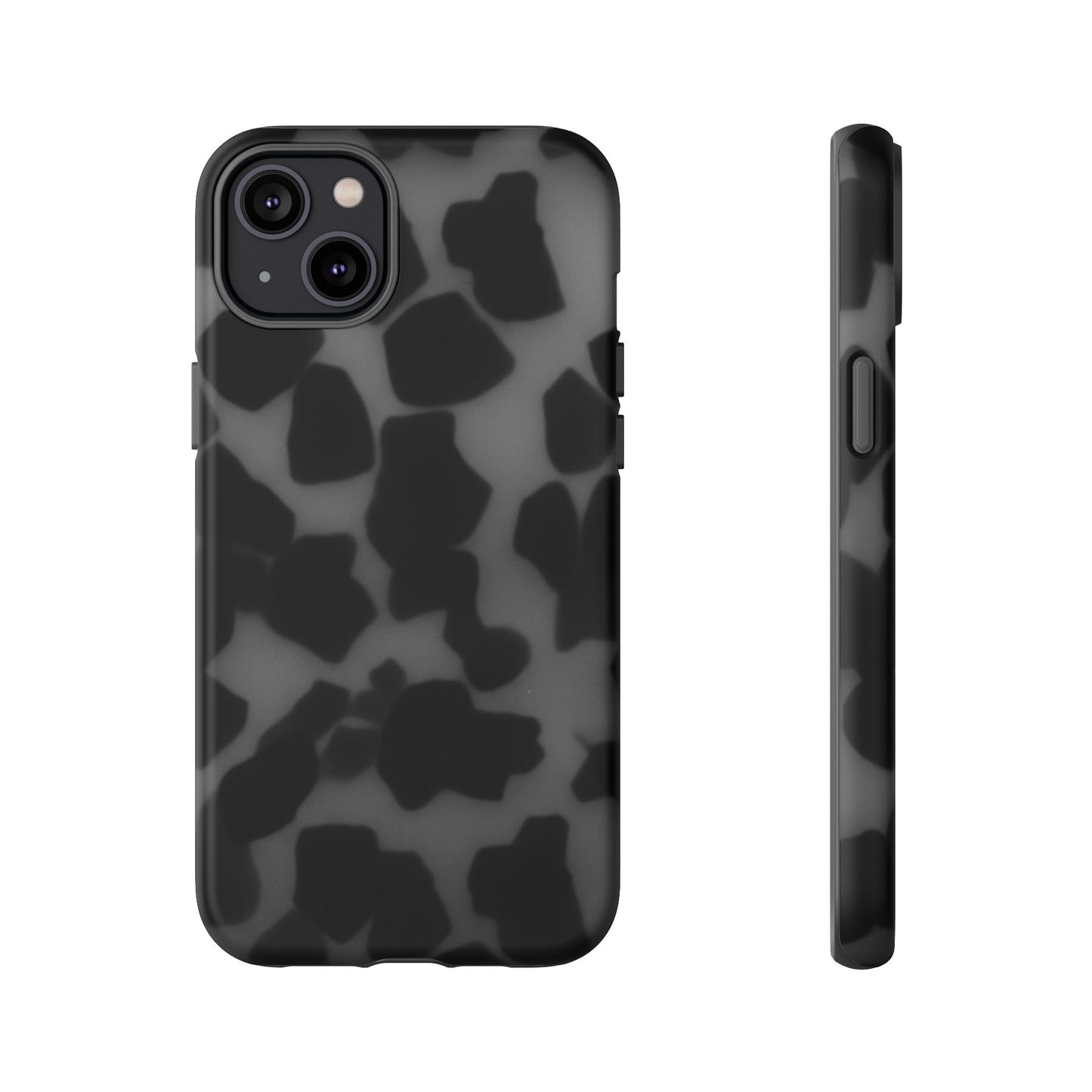 Jumbo tortoise shell Black Stylish Phone Case - Durable Protection, Trendy Design, Gift for Her, Fashion Accessories, Cow Print Phone Cover