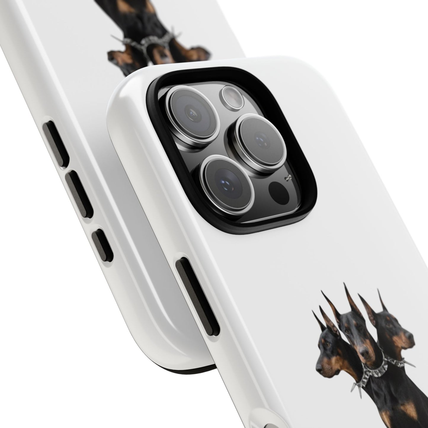 Doberman triple head tough case, Design | Perfect Gift for Dog Lovers, Pet Owners, Animal Enthusiasts, Birthdays, Christmas, Everyday Use