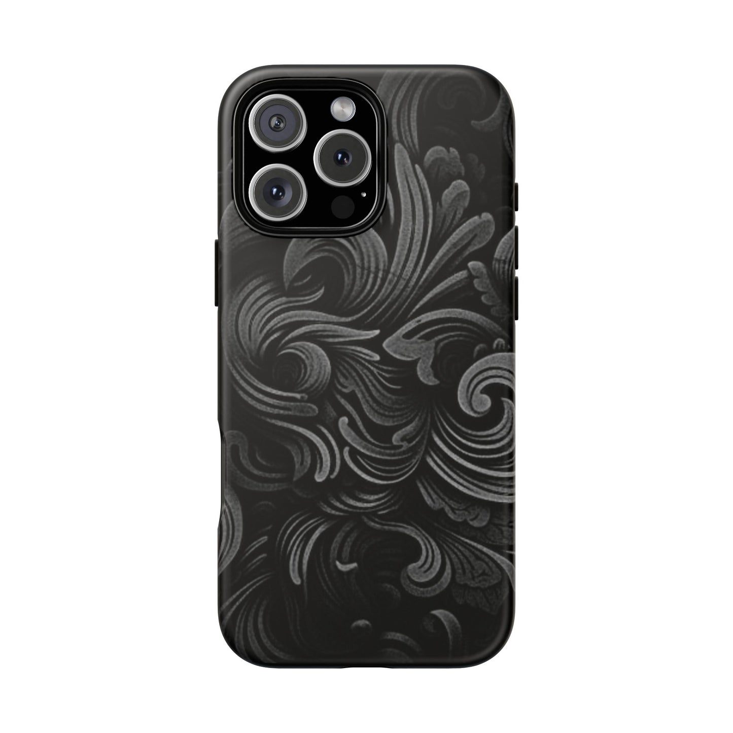 Black fortune Phone Case, Tough Cases, Stylish Phone Cover, Unique Gift for Her, Phone Protection, Floral Design Case