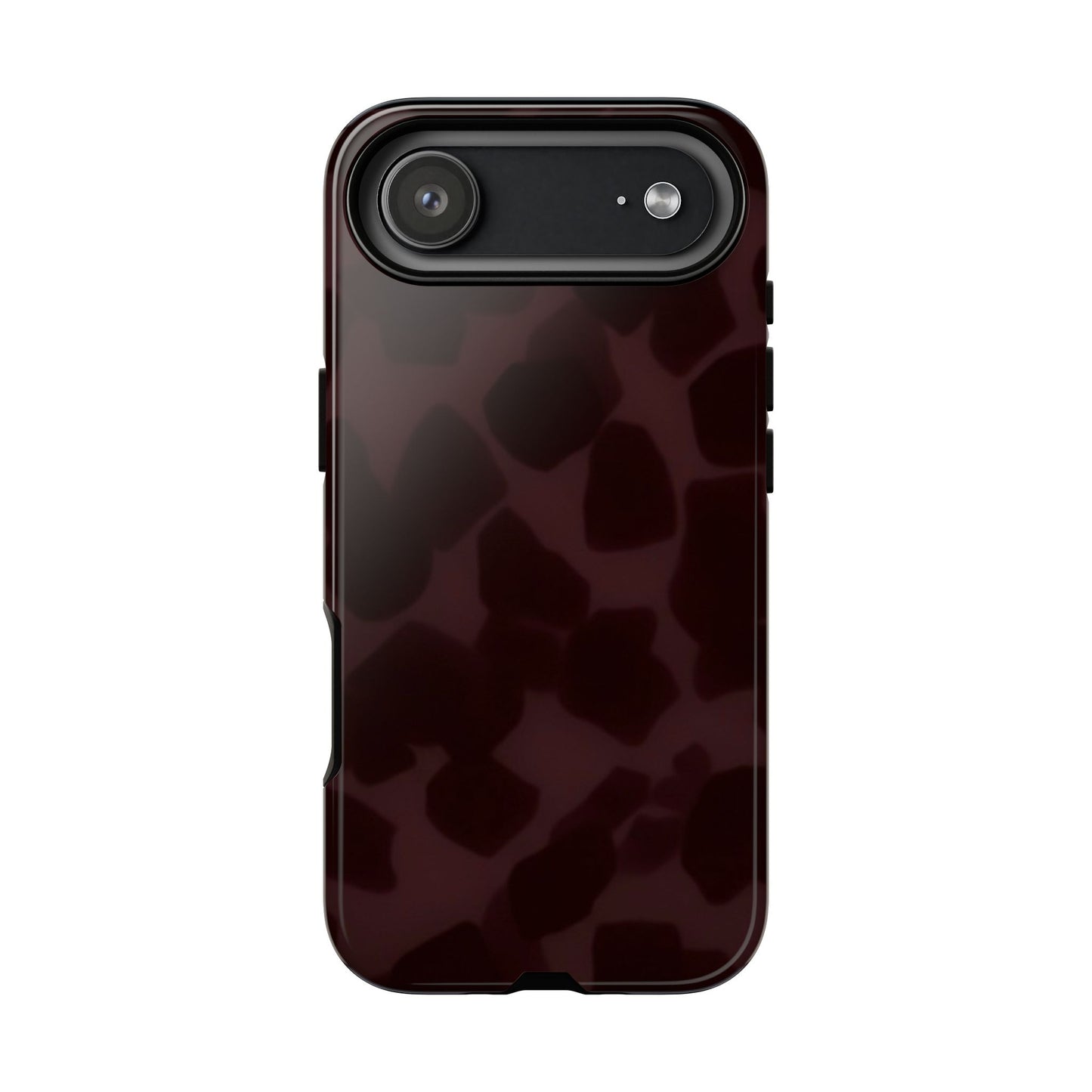 Maroon Jumbo Tortoise shell Stylish Phone Cases, Durable Phone Cover, Cheetah Print Case, Trendy Mobile Accessories, Unique Gift Ideas