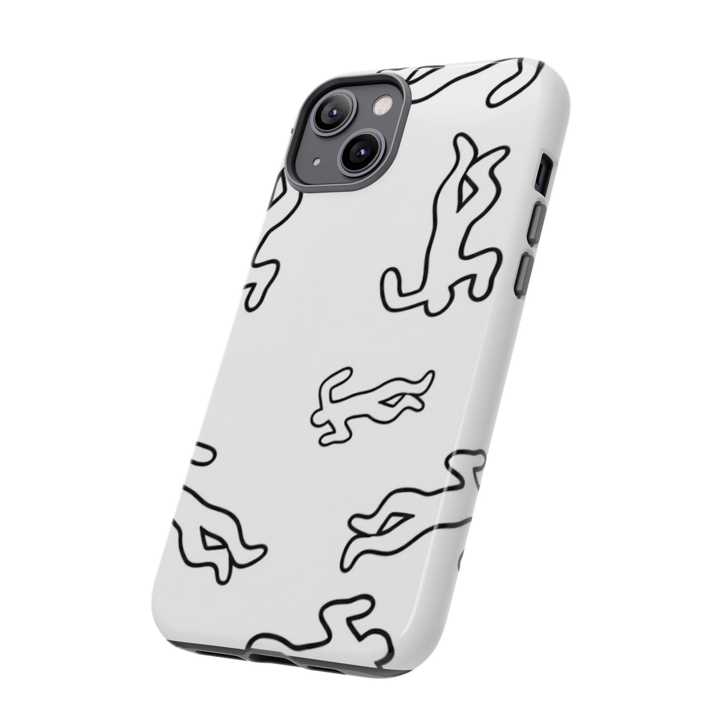 Chalk outline scene  Tough case Protectors, Trendy Cell Phone Cover, Unique Gift for Him or Her, Modern Art Accessory, Fun Design for All [...]