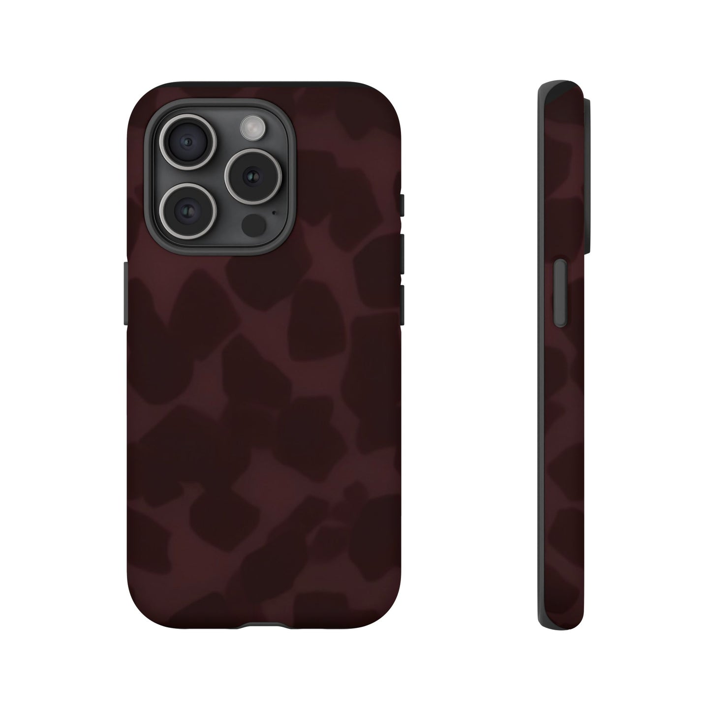 Maroon Jumbo Tortoise shell Stylish Phone Cases, Durable Phone Cover, Cheetah Print Case, Trendy Mobile Accessories, Unique Gift Ideas