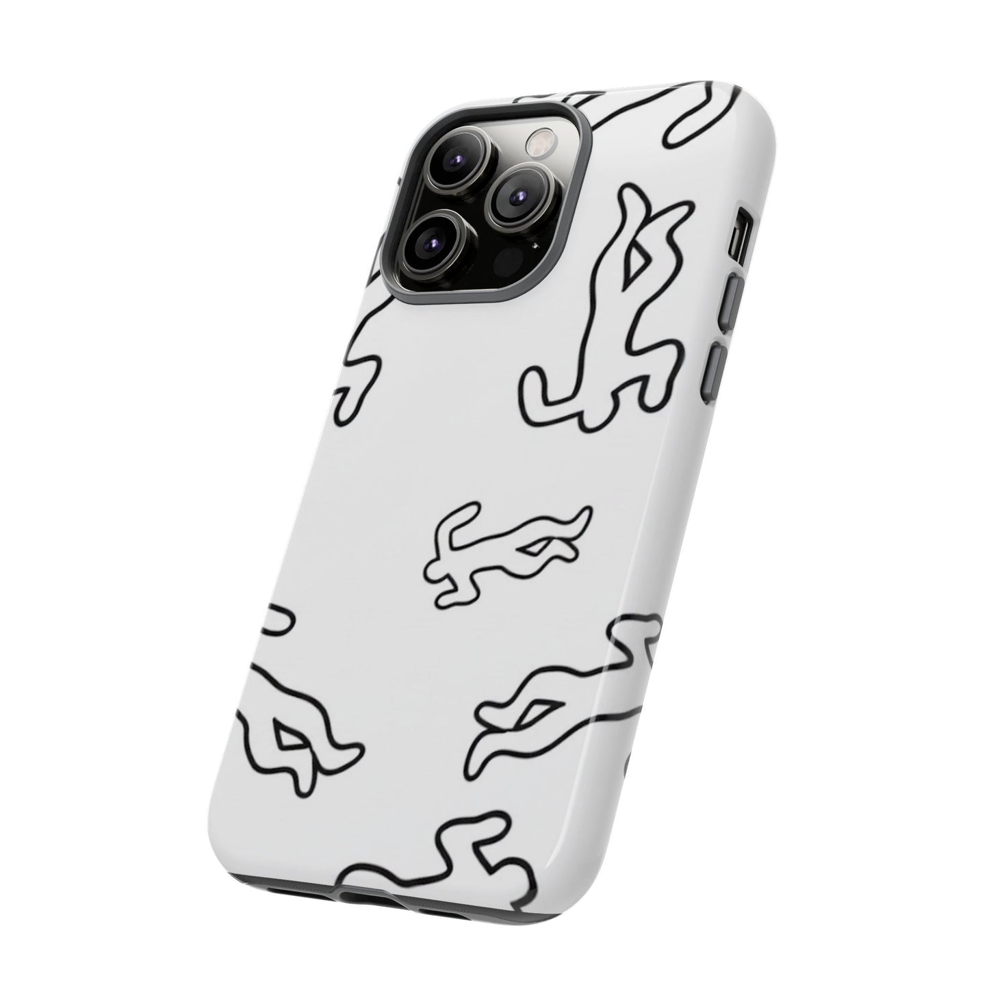 Chalk outline scene  Tough case Protectors, Trendy Cell Phone Cover, Unique Gift for Him or Her, Modern Art Accessory, Fun Design for All [...]