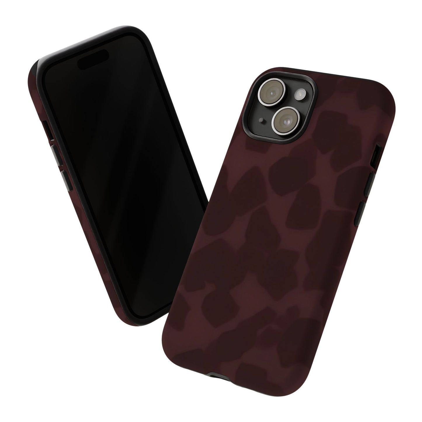 Maroon Jumbo Tortoise shell Stylish Phone Cases, Durable Phone Cover, Cheetah Print Case, Trendy Mobile Accessories, Unique Gift Ideas