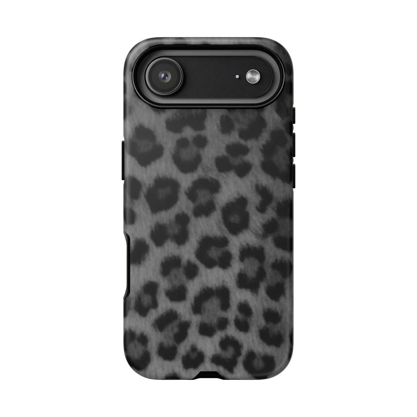 Leopard Print Dark Phone Case, Tough Cases for Animal Lovers, Stylish Protective Cover, Unique Gift for Her, Trendy Phone Accessory
