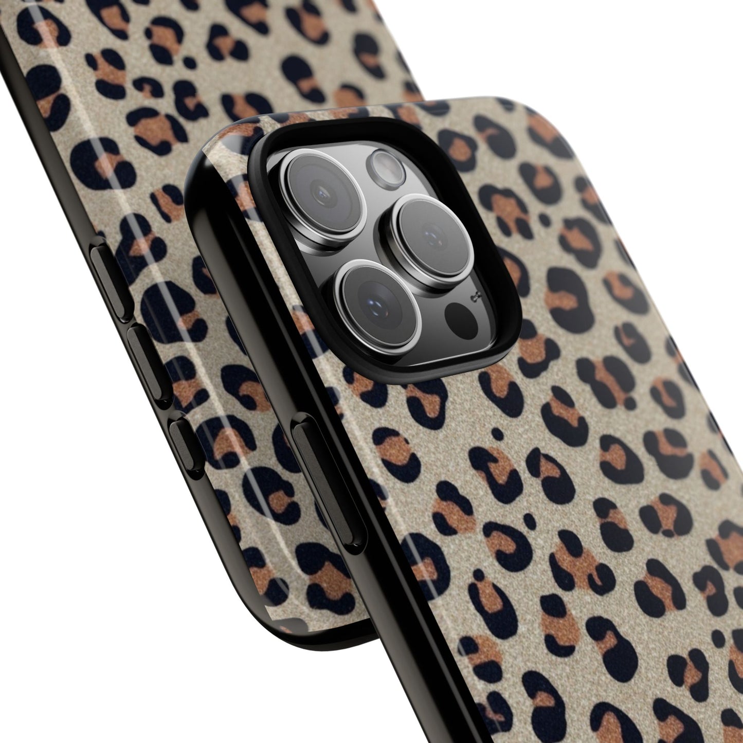 Leopard glitter Stylish Phone Case - Tough Cases with Chic Leopard Print Design, Animal Print Case, Trendy Cell Cover, Gifts for Her, Fashionable Tech [...]