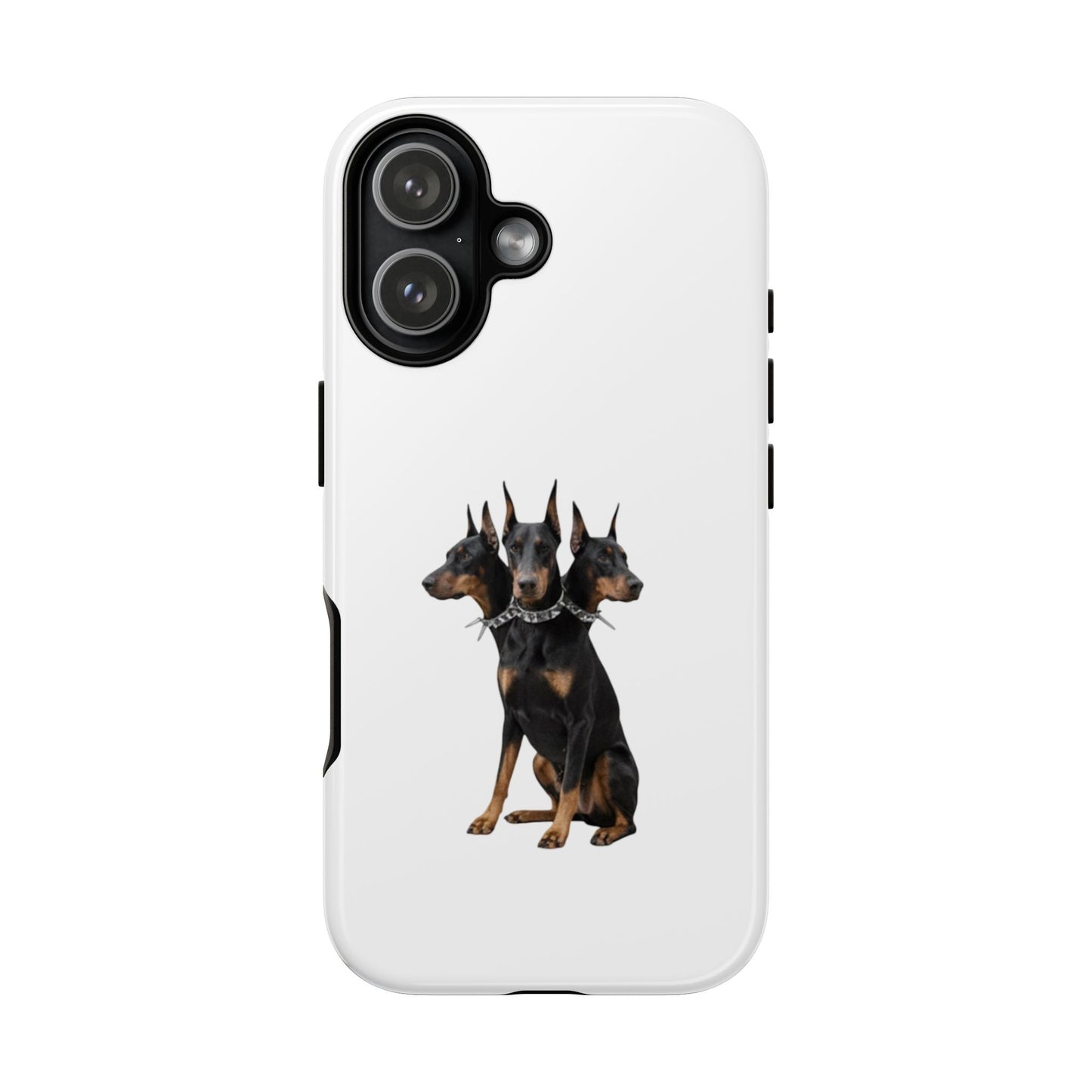 Doberman triple head tough case, Design | Perfect Gift for Dog Lovers, Pet Owners, Animal Enthusiasts, Birthdays, Christmas, Everyday Use