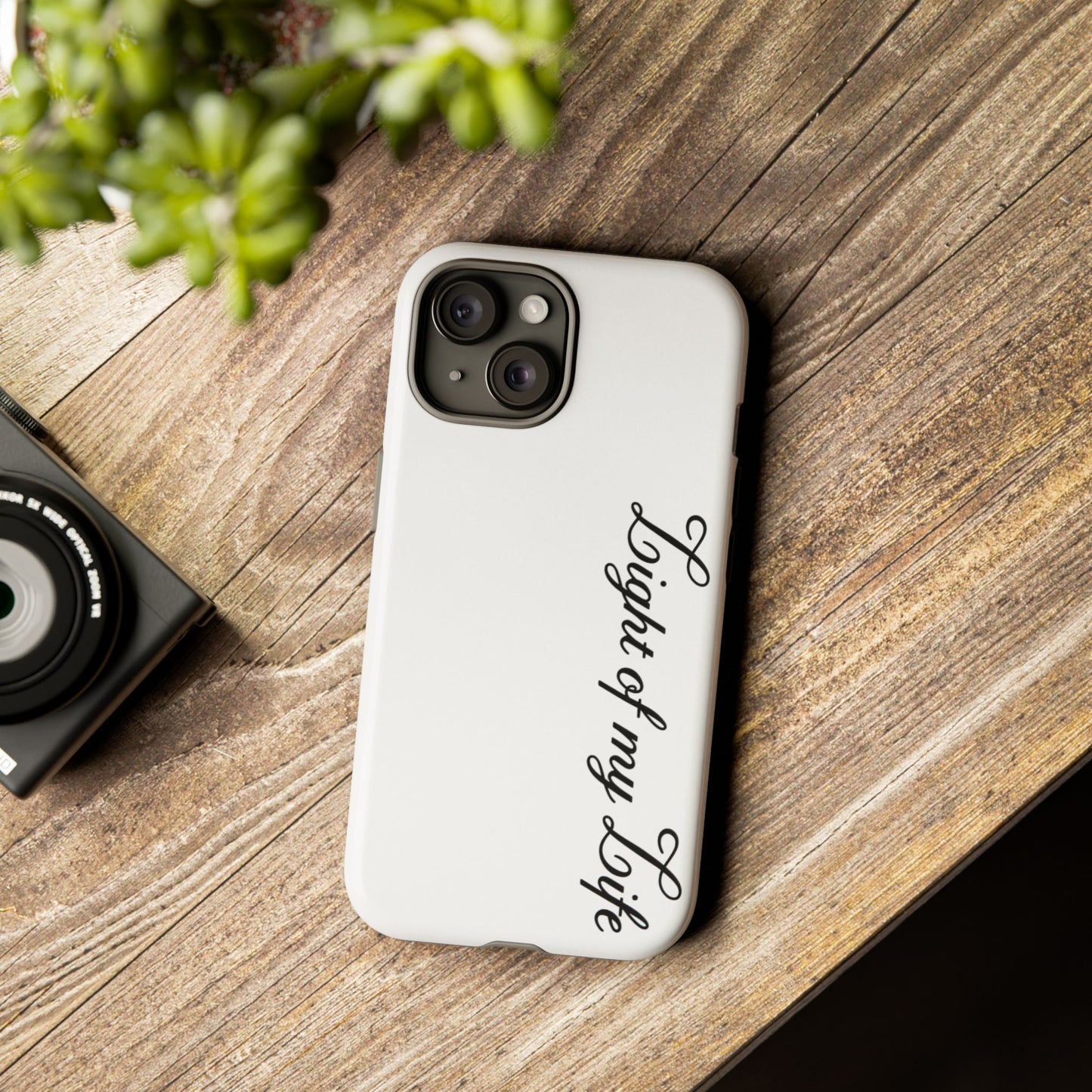 Light if my life white Tough Cases, gifts for Him, her , gift iPhone phone case, thought case 2 layer case