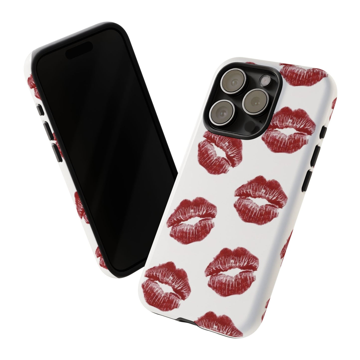 Kiss Mark Phone Case - Stylish Tough Cases for Couples, Valentine’s Day Gifts, Trendy Mobile Accessories, Chic Phone Covers