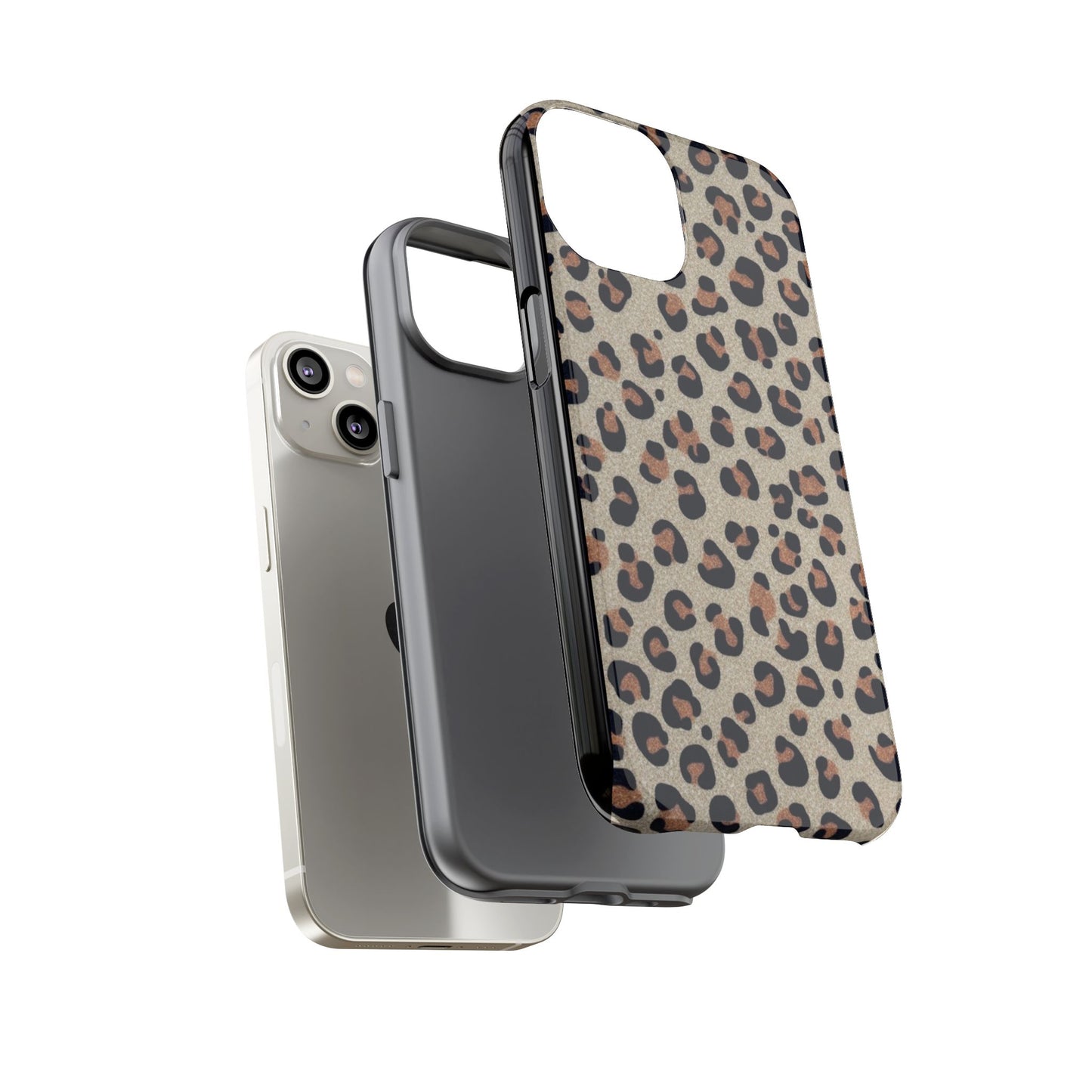 Leopard glitter Stylish Phone Case - Tough Cases with Chic Leopard Print Design, Animal Print Case, Trendy Cell Cover, Gifts for Her, Fashionable Tech [...]