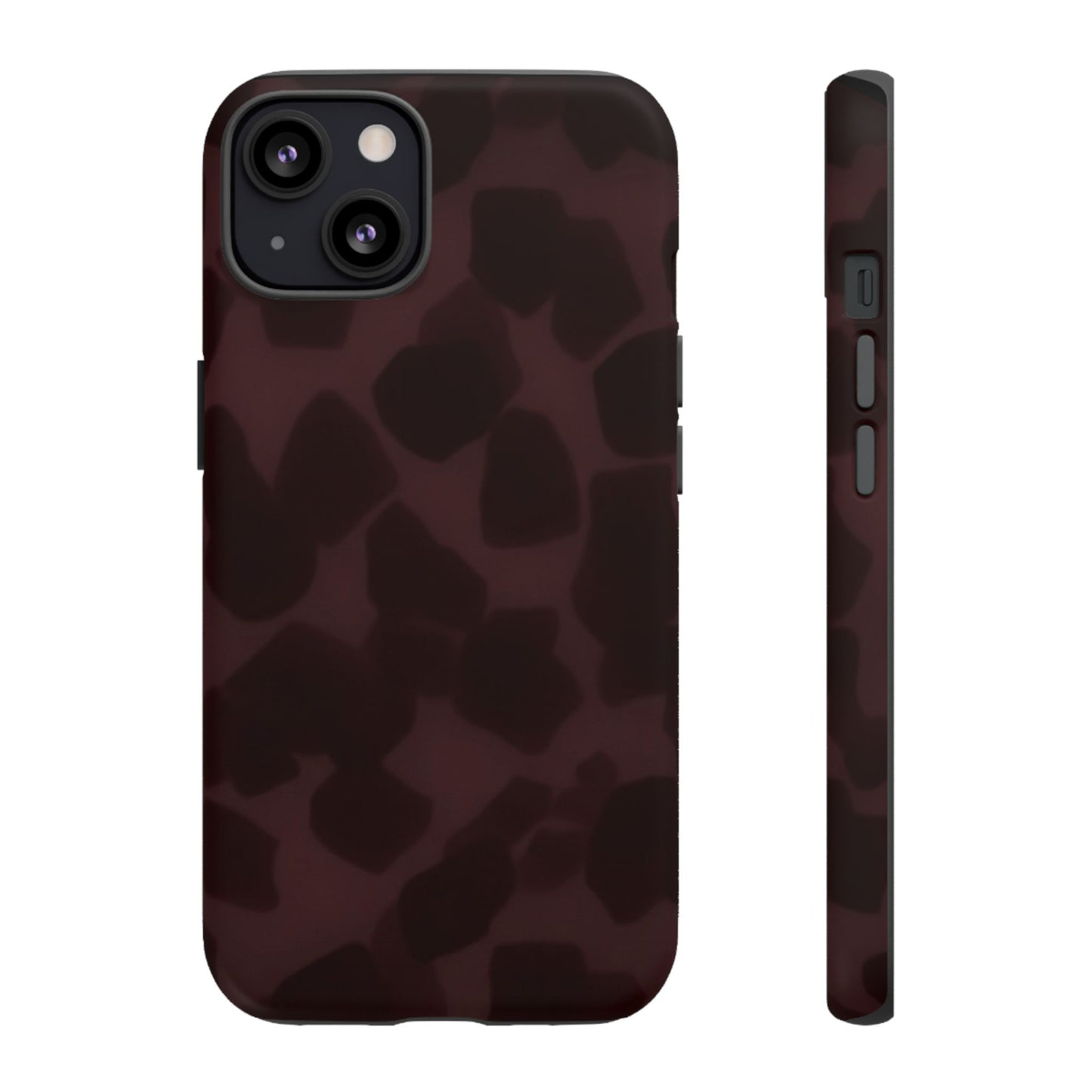 Maroon Jumbo Tortoise shell Stylish Phone Cases, Durable Phone Cover, Cheetah Print Case, Trendy Mobile Accessories, Unique Gift Ideas
