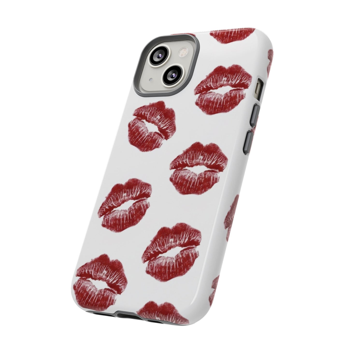 Kiss Mark Phone Case - Stylish Tough Cases for Couples, Valentine’s Day Gifts, Trendy Mobile Accessories, Chic Phone Covers