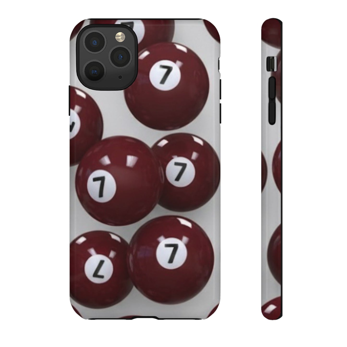 7ball red case Tough Case, scattered 7ball 8ball pool ball case matte or shiny