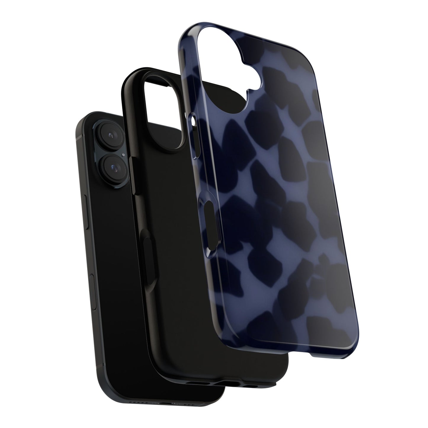 Jumbo Tortoise shell Navy Tuff Phone Case, Tough Cases with Sleek Modern Design for Protection, Gift for Tech Enthusiasts, Perfect for Any Occasion