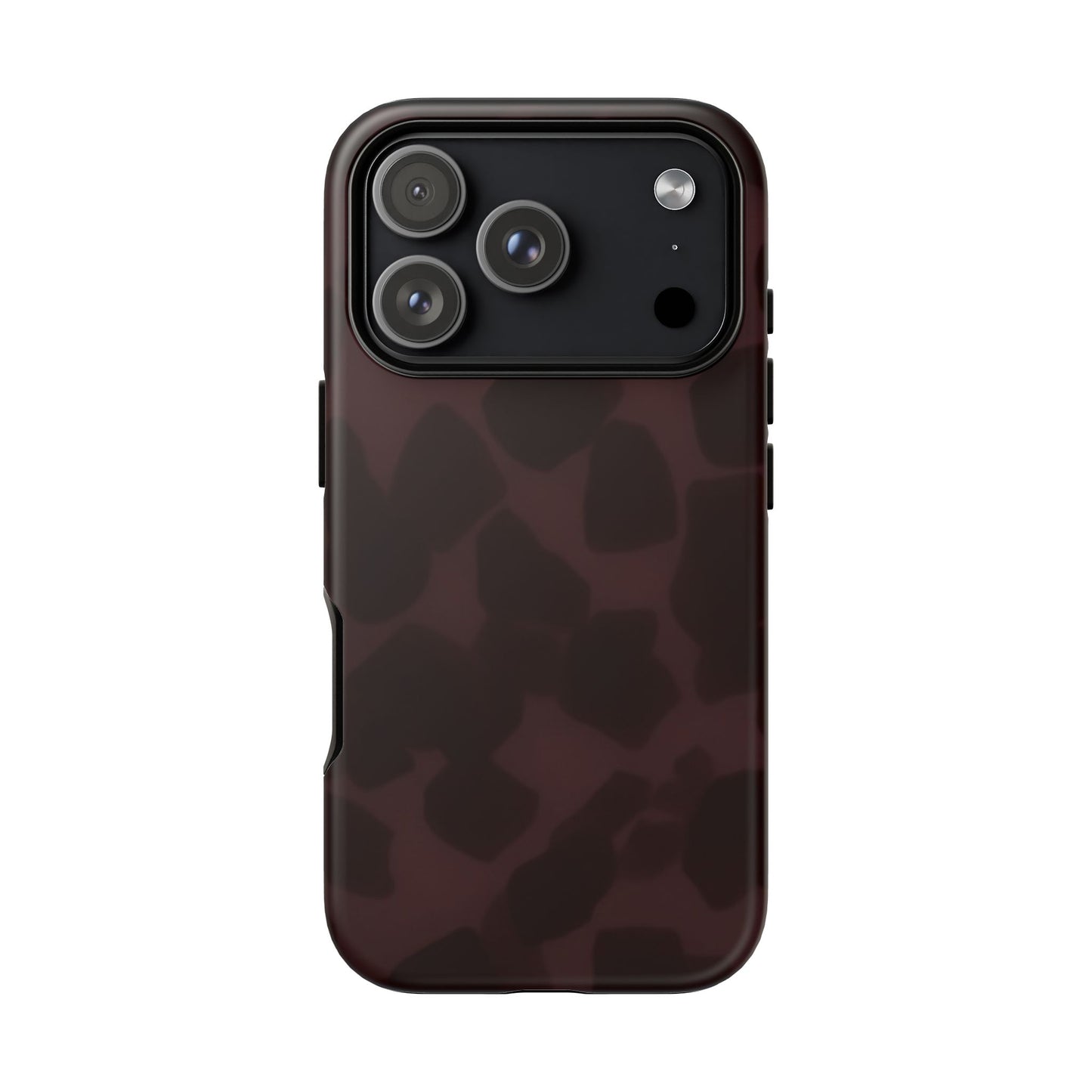 Maroon Jumbo Tortoise shell Stylish Phone Cases, Durable Phone Cover, Cheetah Print Case, Trendy Mobile Accessories, Unique Gift Ideas