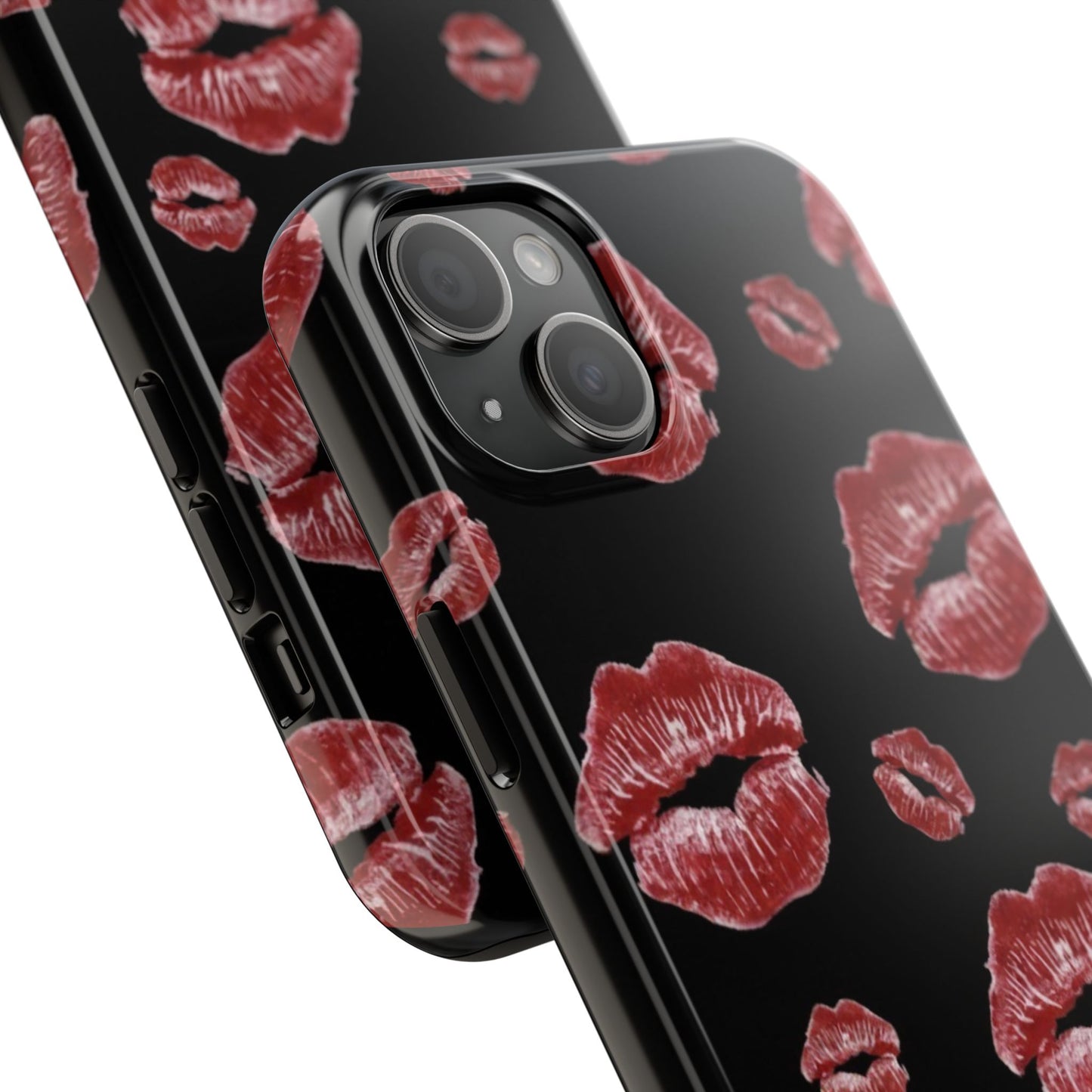 Kiss-Print Tough Phone Cases | Glamorous Protection, Unique Gift, Trendy Accessory, Valentine's Day, Stylish Gift for Her