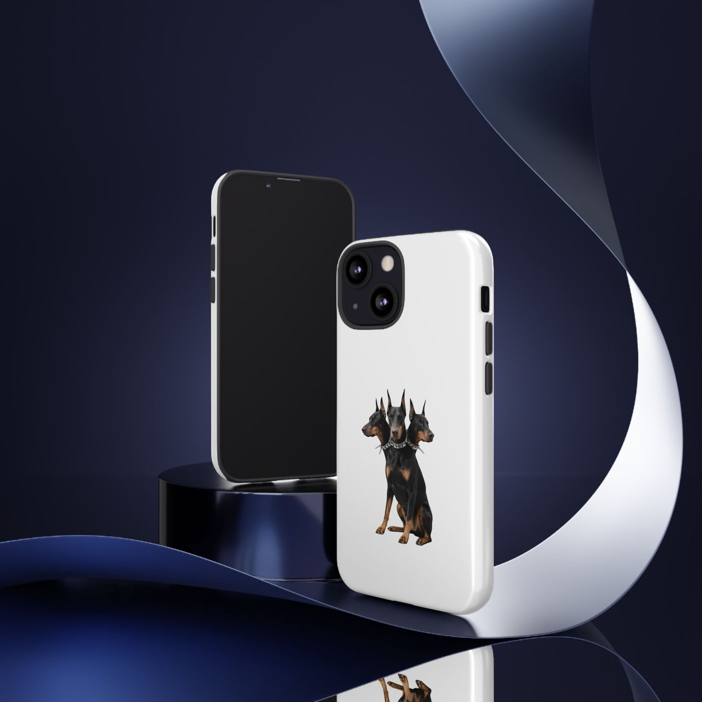Doberman triple head tough case, Design | Perfect Gift for Dog Lovers, Pet Owners, Animal Enthusiasts, Birthdays, Christmas, Everyday Use
