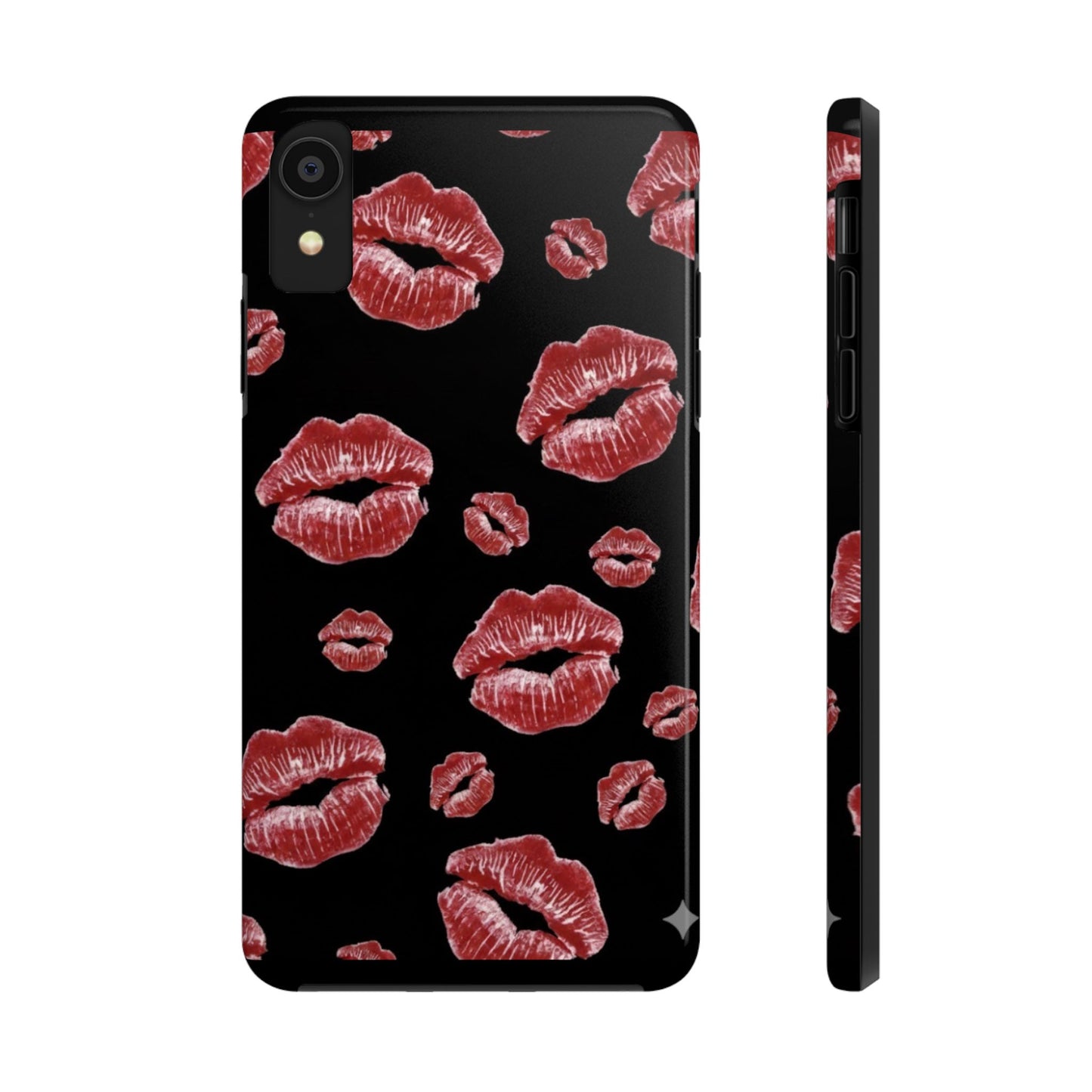 Kiss-Print Tough Phone Cases | Glamorous Protection, Unique Gift, Trendy Accessory, Valentine's Day, Stylish Gift for Her