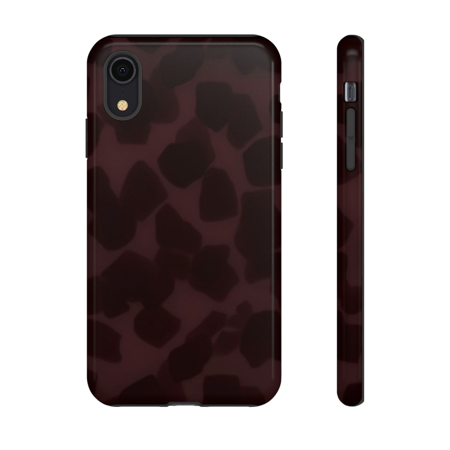 Maroon Jumbo Tortoise shell Stylish Phone Cases, Durable Phone Cover, Cheetah Print Case, Trendy Mobile Accessories, Unique Gift Ideas
