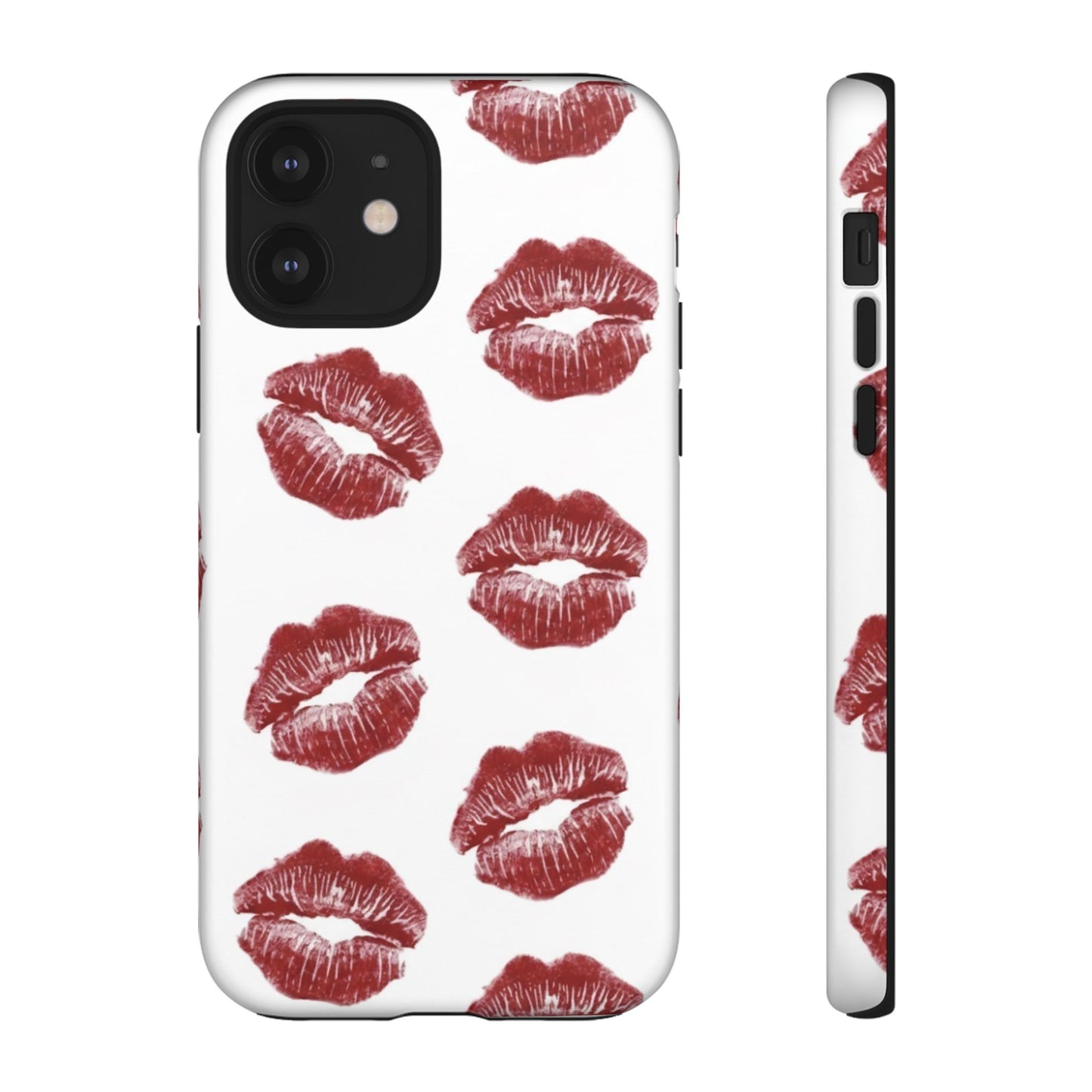 Kiss Mark Phone Case - Stylish Tough Cases for Couples, Valentine’s Day Gifts, Trendy Mobile Accessories, Chic Phone Covers