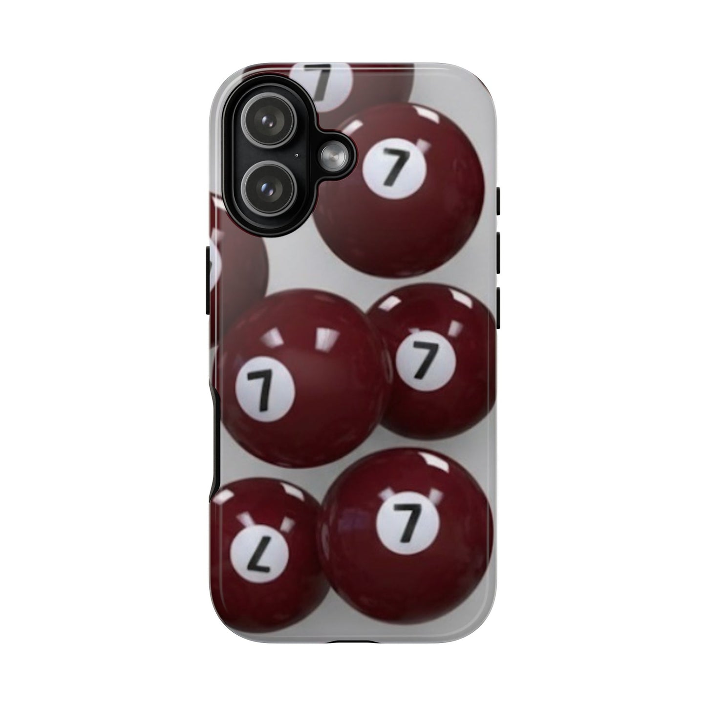 7ball red case Tough Case, scattered 7ball 8ball pool ball case matte or shiny