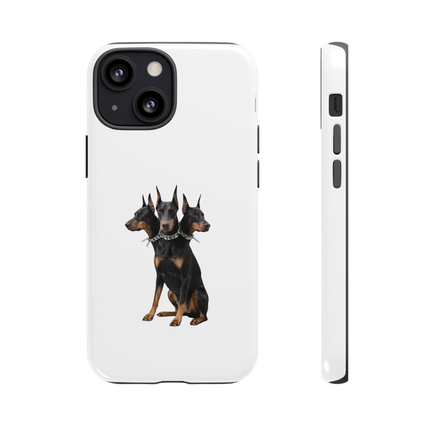 Doberman triple head tough case, Design | Perfect Gift for Dog Lovers, Pet Owners, Animal Enthusiasts, Birthdays, Christmas, Everyday Use