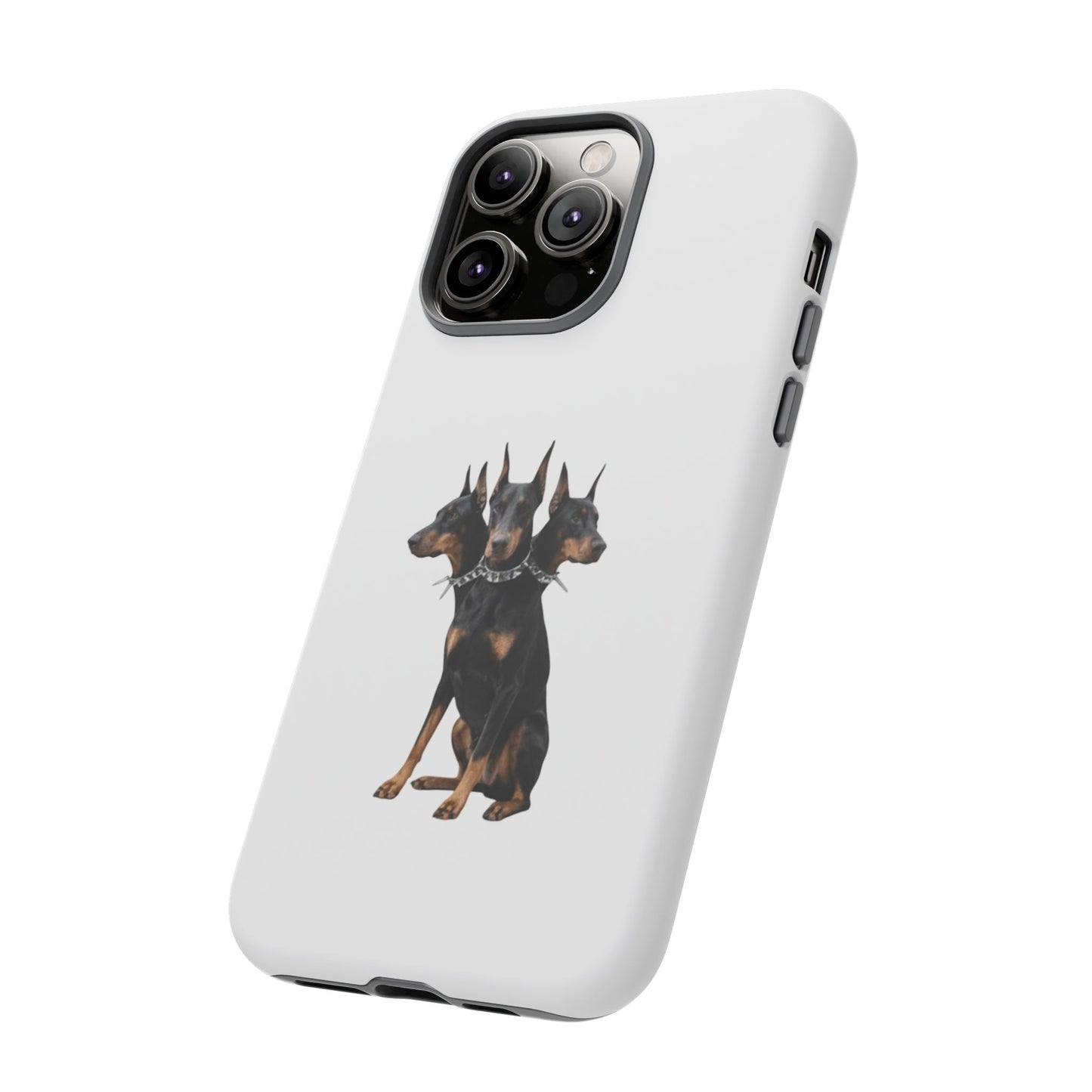 Doberman triple head tough case, Design | Perfect Gift for Dog Lovers, Pet Owners, Animal Enthusiasts, Birthdays, Christmas, Everyday Use