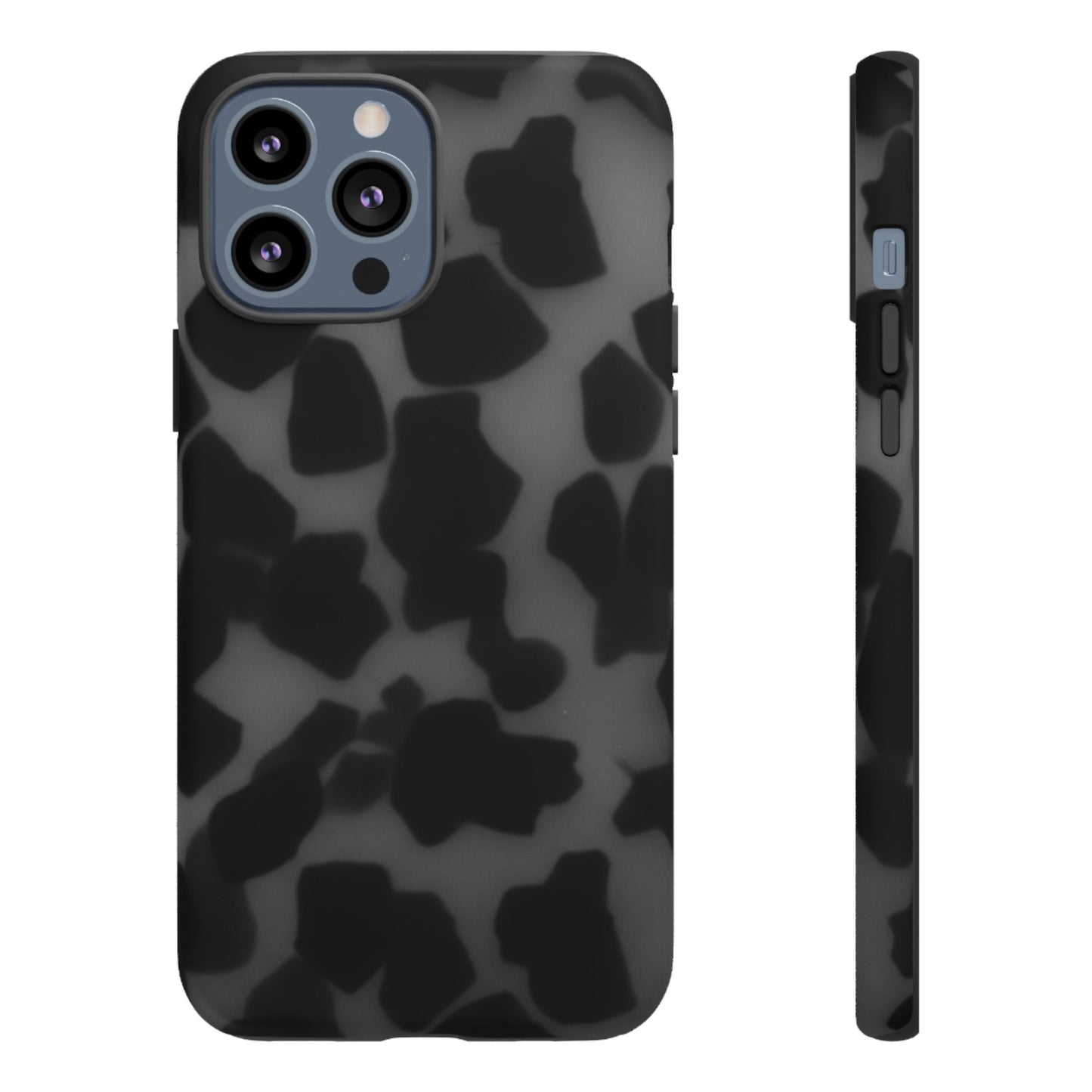Jumbo tortoise shell Black Stylish Phone Case - Durable Protection, Trendy Design, Gift for Her, Fashion Accessories, Cow Print Phone Cover