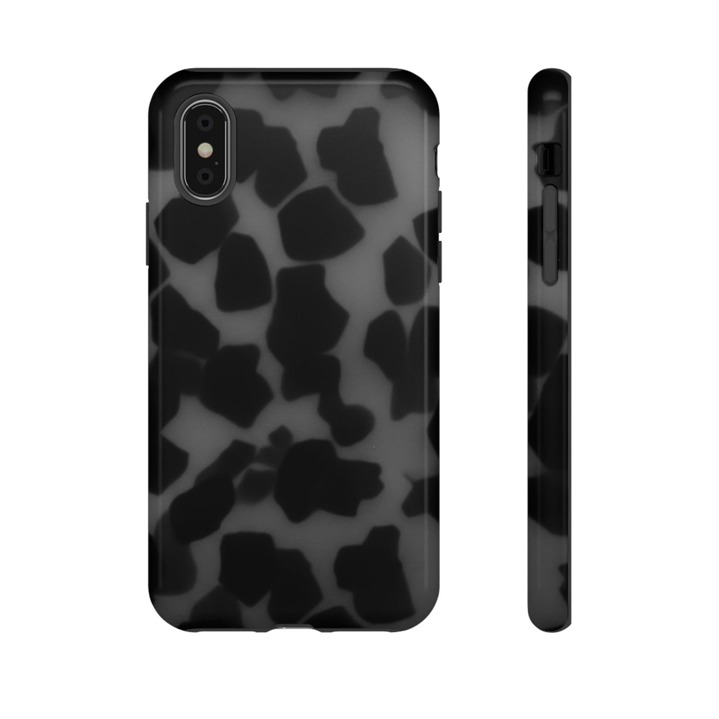 Jumbo tortoise shell Black Stylish Phone Case - Durable Protection, Trendy Design, Gift for Her, Fashion Accessories, Cow Print Phone Cover