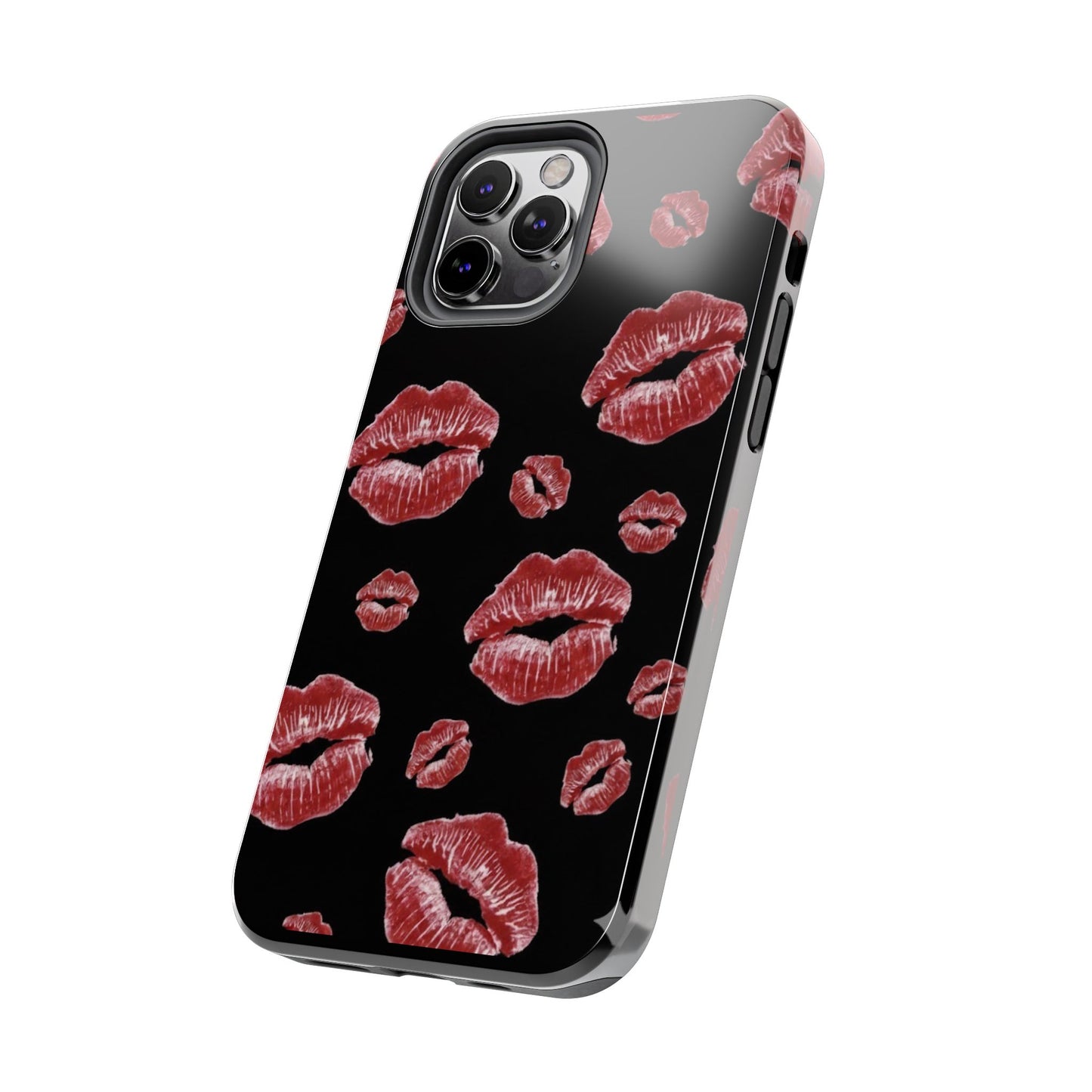 Kiss-Print Tough Phone Cases | Glamorous Protection, Unique Gift, Trendy Accessory, Valentine's Day, Stylish Gift for Her