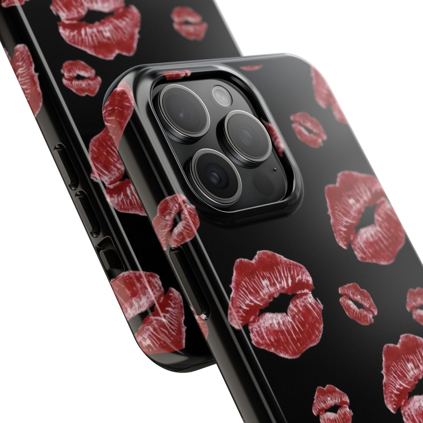 Kiss-Print Tough Phone Cases | Glamorous Protection, Unique Gift, Trendy Accessory, Valentine's Day, Stylish Gift for Her