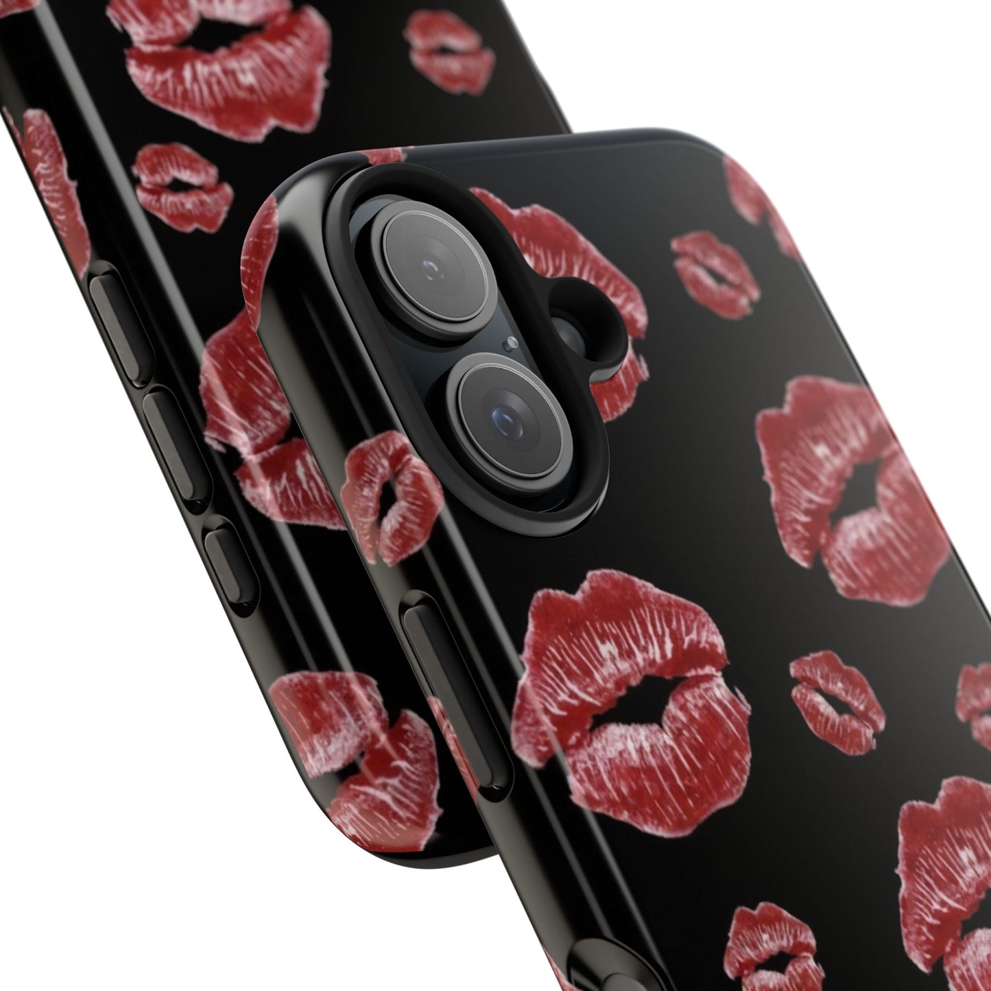 Kiss-Print Tough Phone Cases | Glamorous Protection, Unique Gift, Trendy Accessory, Valentine's Day, Stylish Gift for Her