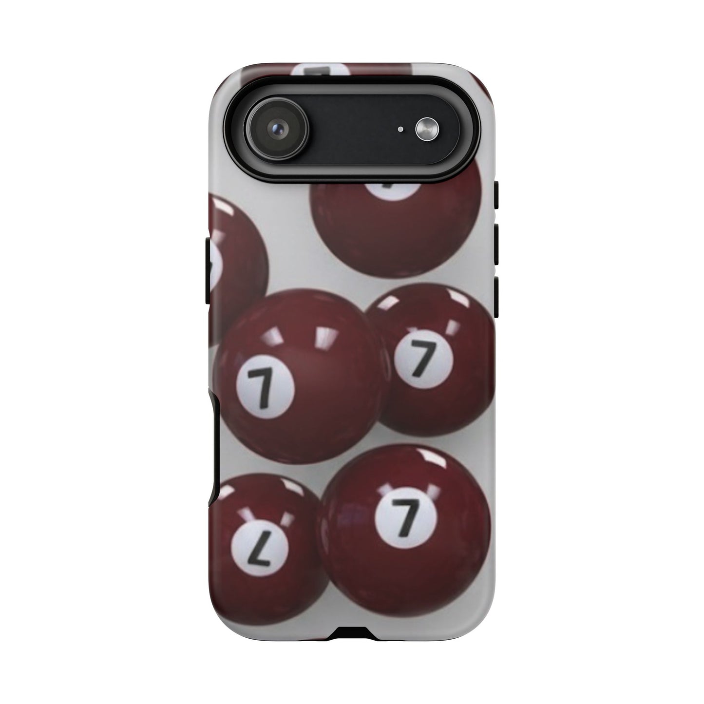 7ball red case Tough Case, scattered 7ball 8ball pool ball case matte or shiny
