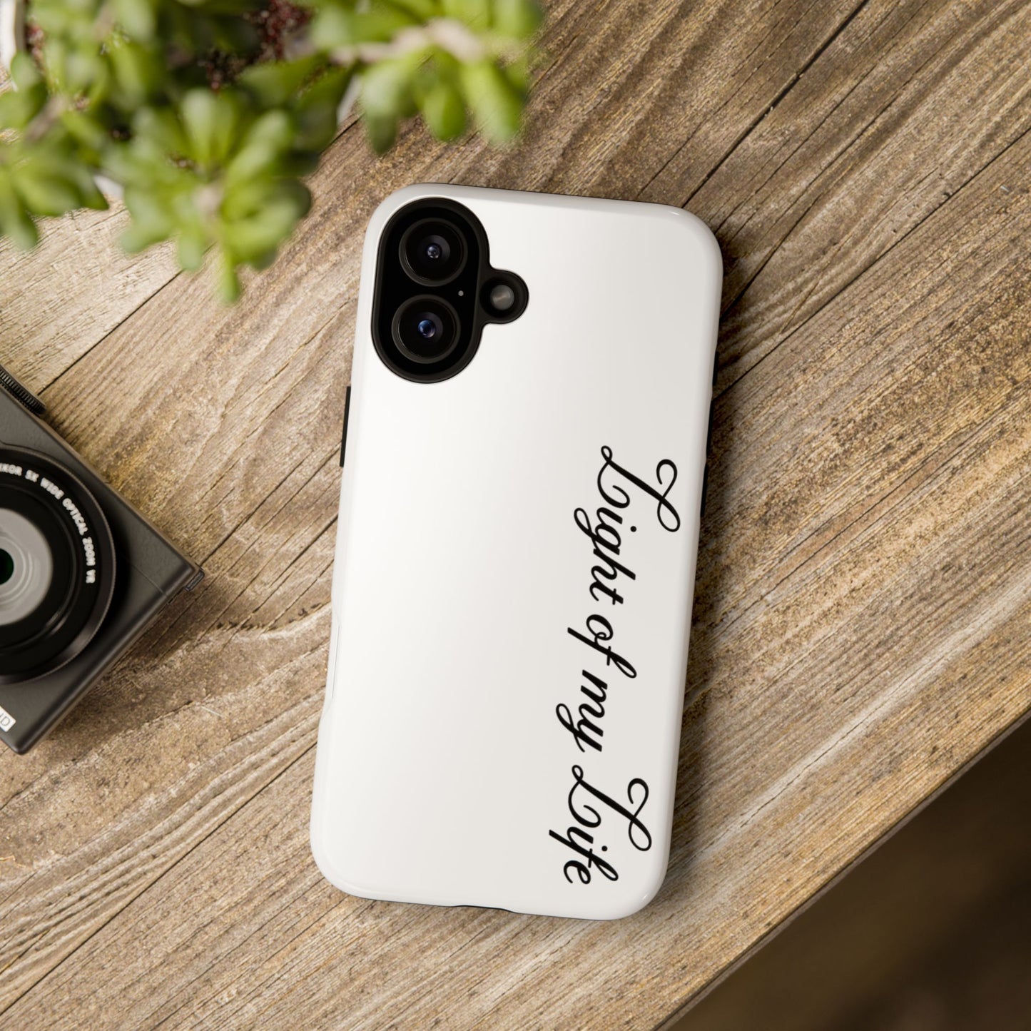 Light if my life white Tough Cases, gifts for Him, her , gift iPhone phone case, thought case 2 layer case