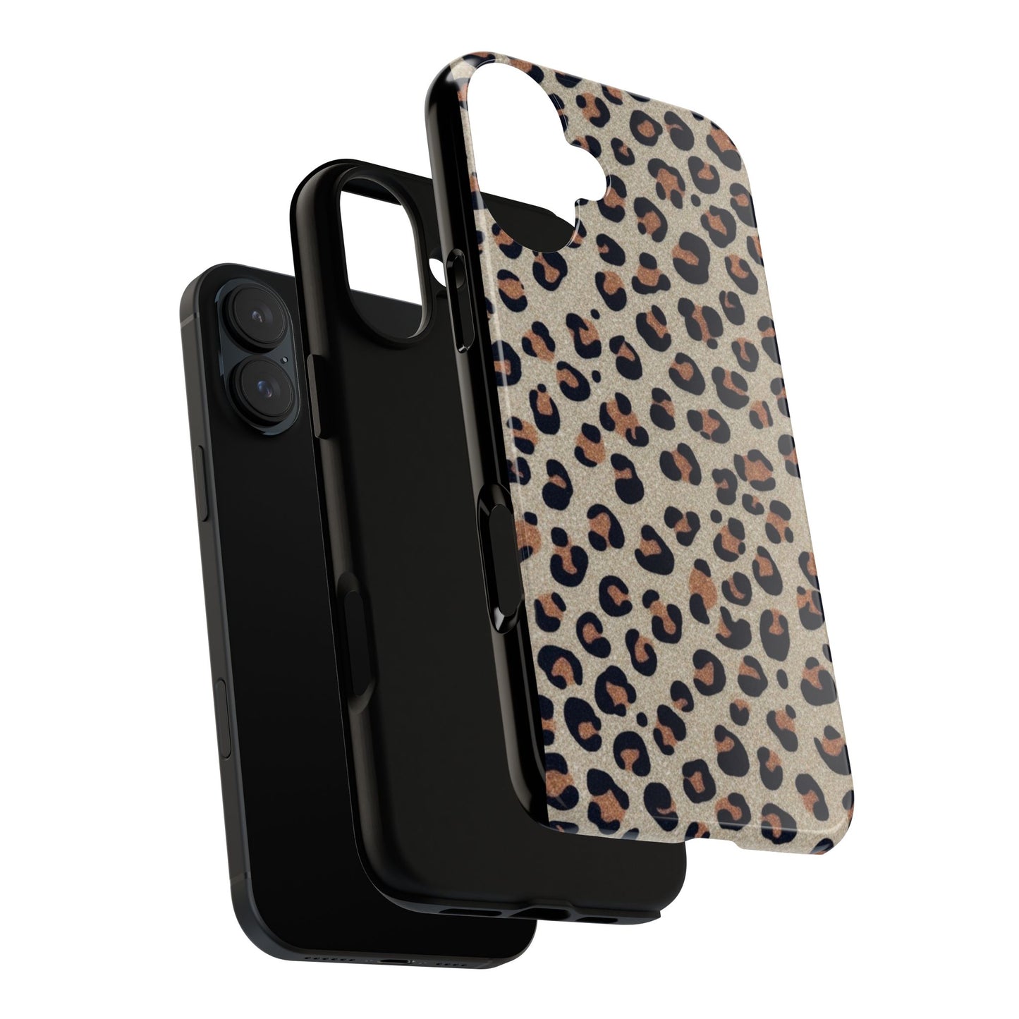 Leopard glitter Stylish Phone Case - Tough Cases with Chic Leopard Print Design, Animal Print Case, Trendy Cell Cover, Gifts for Her, Fashionable Tech [...]