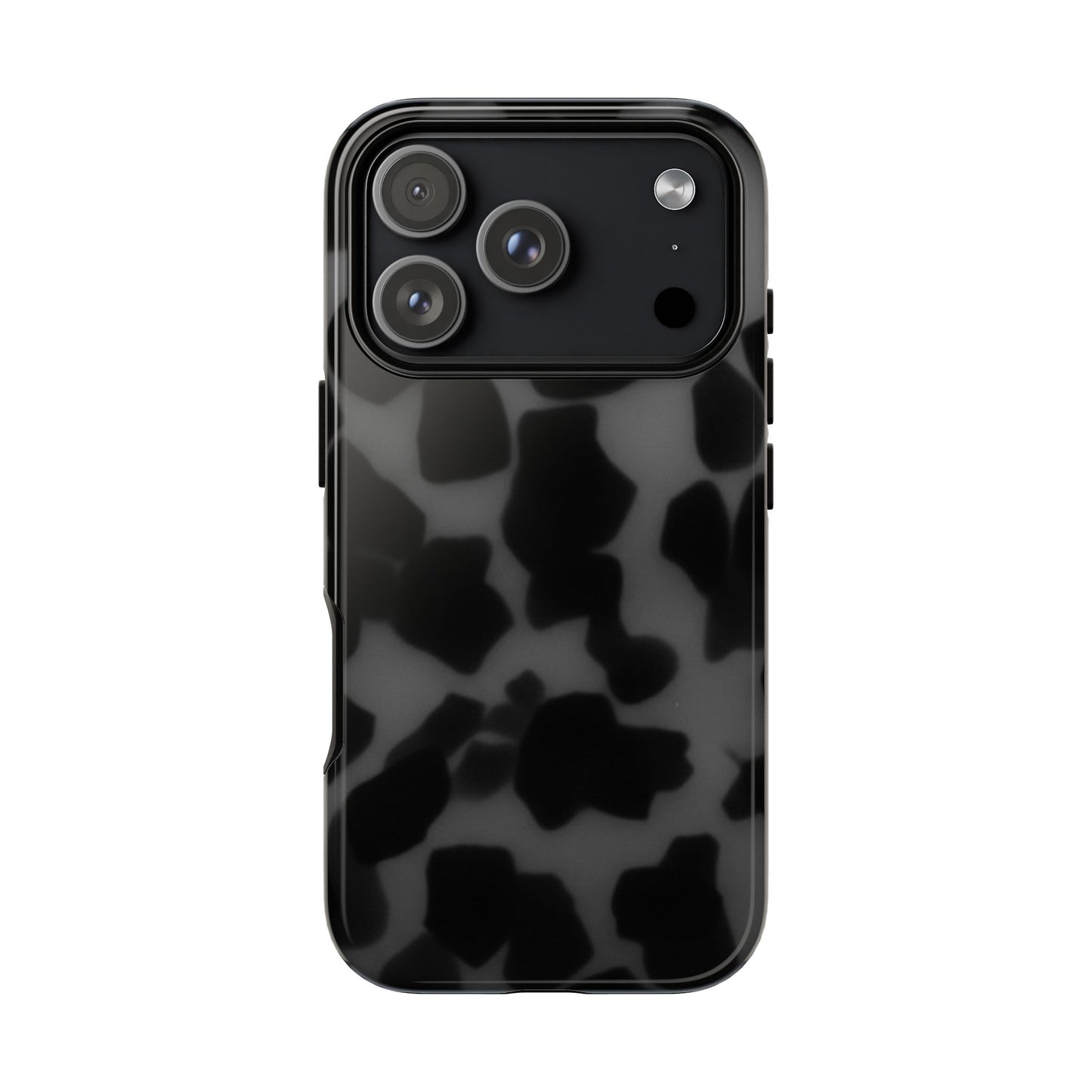Jumbo tortoise shell Black Stylish Phone Case - Durable Protection, Trendy Design, Gift for Her, Fashion Accessories, Cow Print Phone Cover