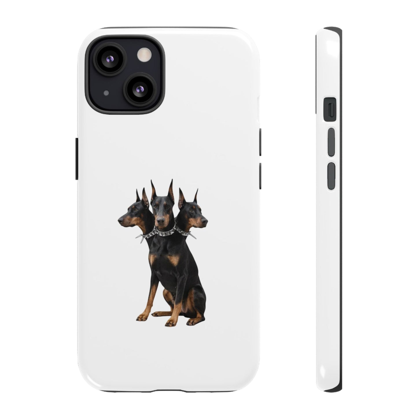 Doberman triple head tough case, Design | Perfect Gift for Dog Lovers, Pet Owners, Animal Enthusiasts, Birthdays, Christmas, Everyday Use