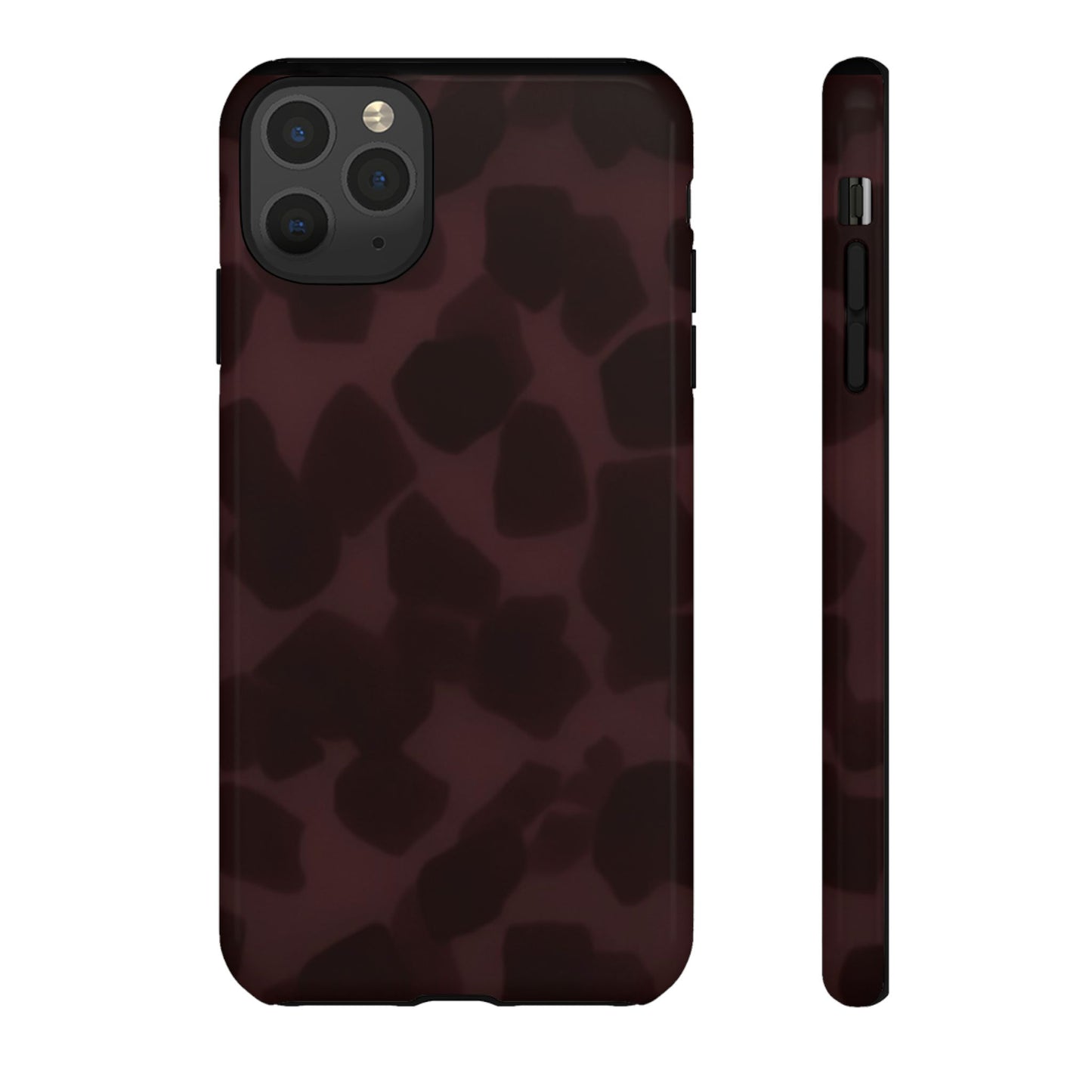 Maroon Jumbo Tortoise shell Stylish Phone Cases, Durable Phone Cover, Cheetah Print Case, Trendy Mobile Accessories, Unique Gift Ideas