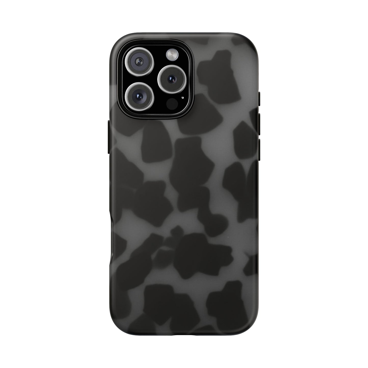 Jumbo tortoise shell Black Stylish Phone Case - Durable Protection, Trendy Design, Gift for Her, Fashion Accessories, Cow Print Phone Cover