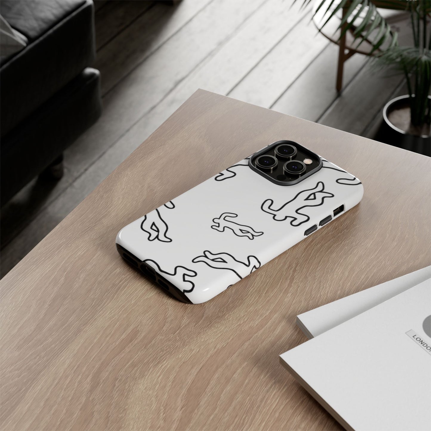 Chalk outline scene  Tough case Protectors, Trendy Cell Phone Cover, Unique Gift for Him or Her, Modern Art Accessory, Fun Design for All [...]